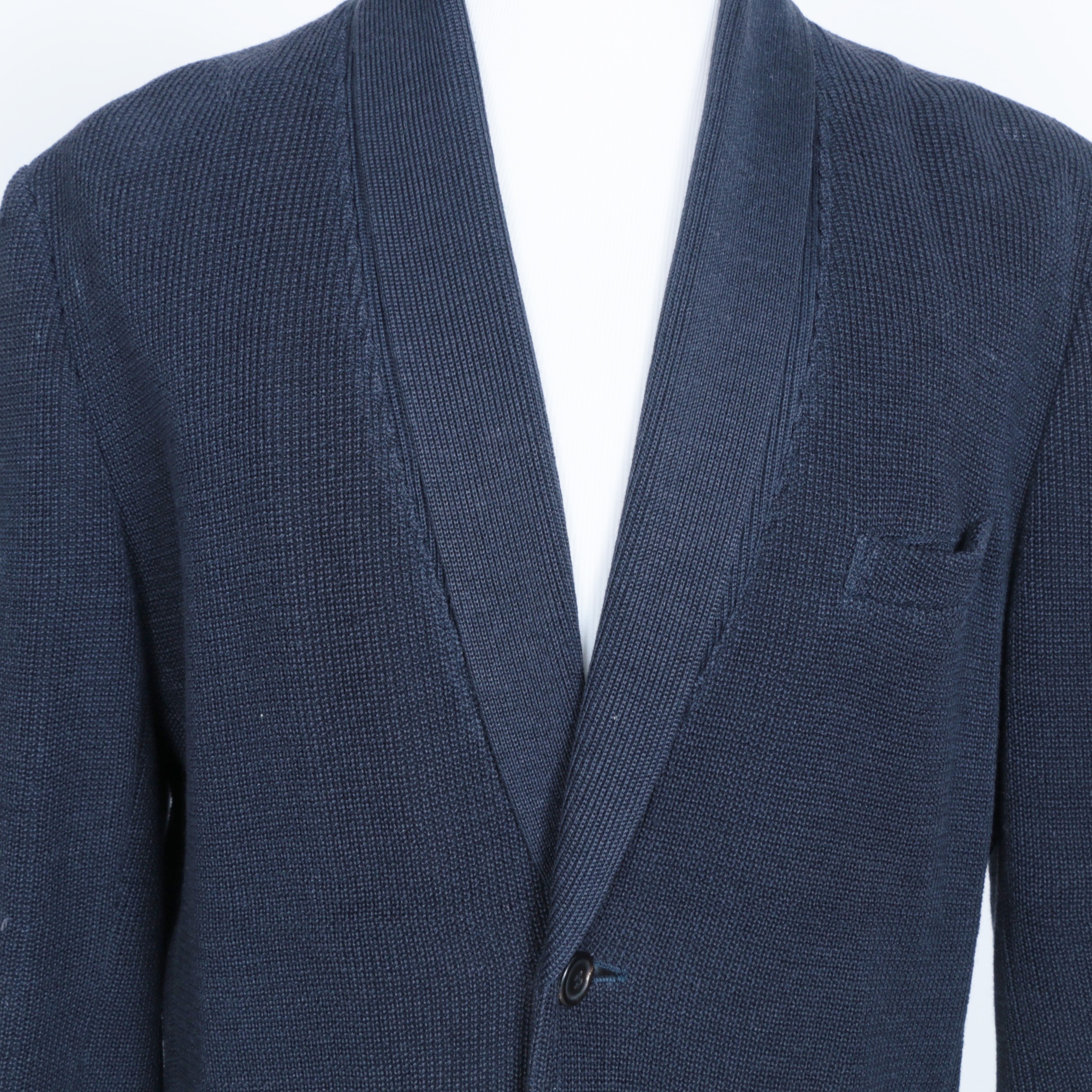 Issey Miyake Men's Navy Linen Blazer, Made in Japan