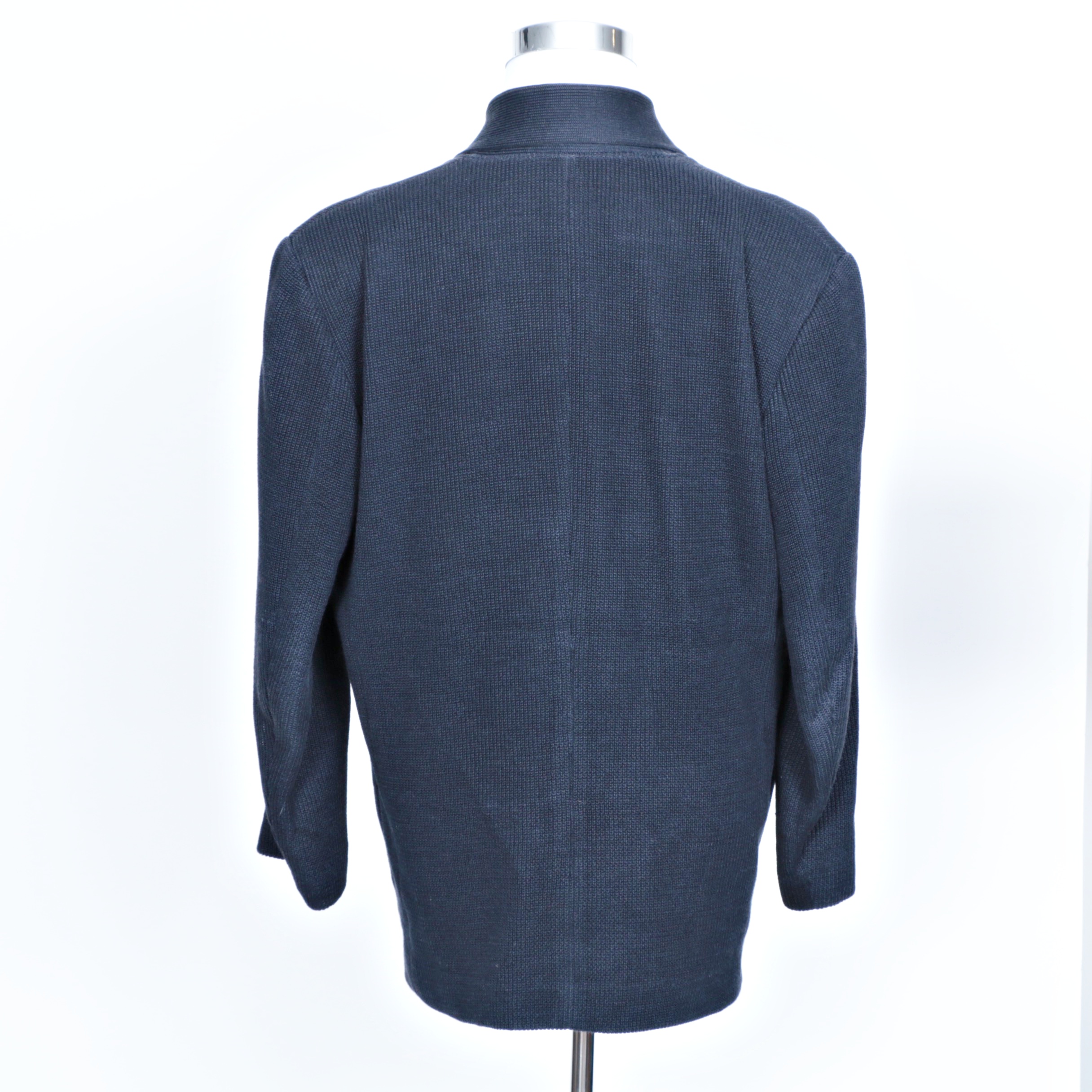 Issey Miyake Men's Navy Linen Blazer, Made in Japan