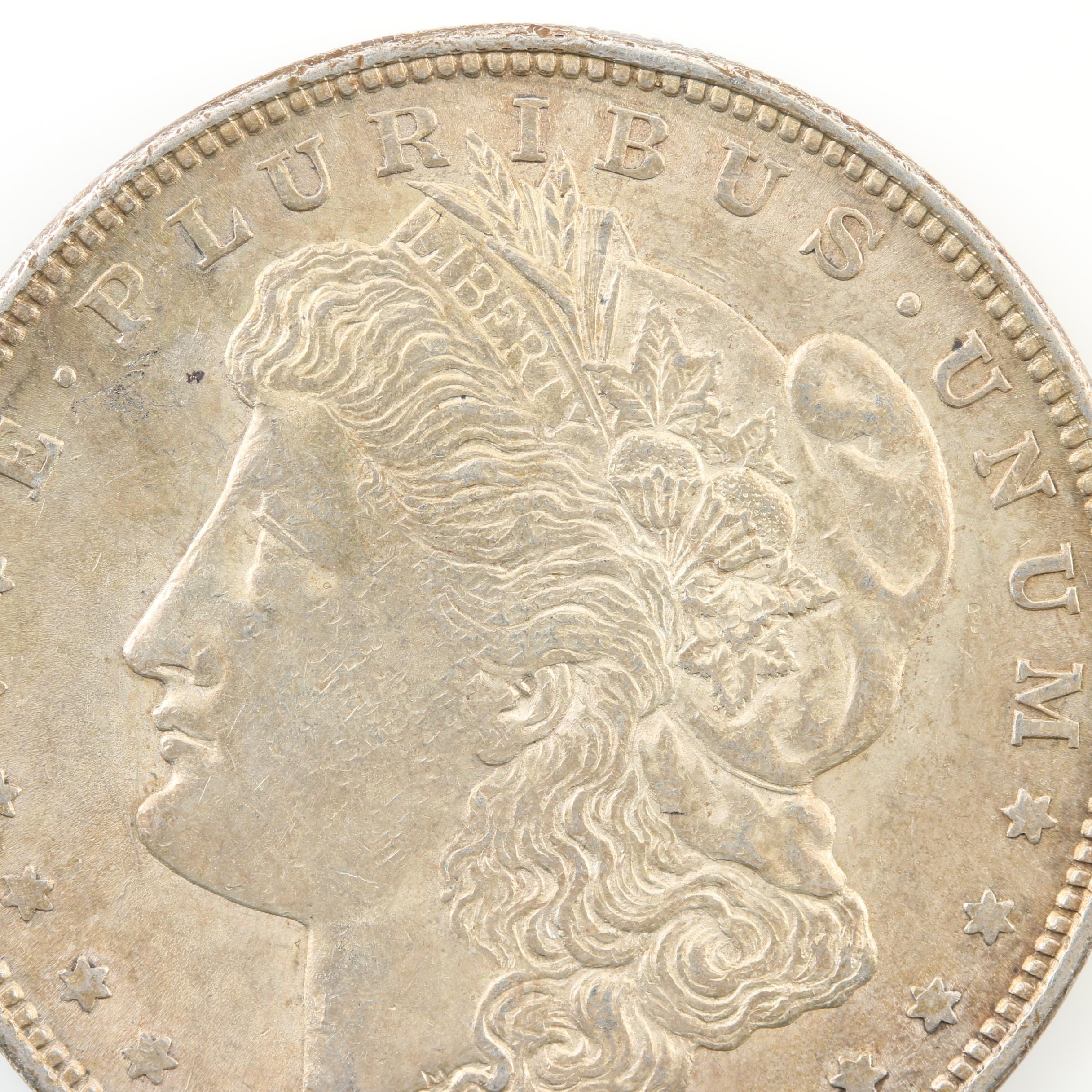 1879-O, 1885-O, 1900 and 1921 Morgan Silver Dollars