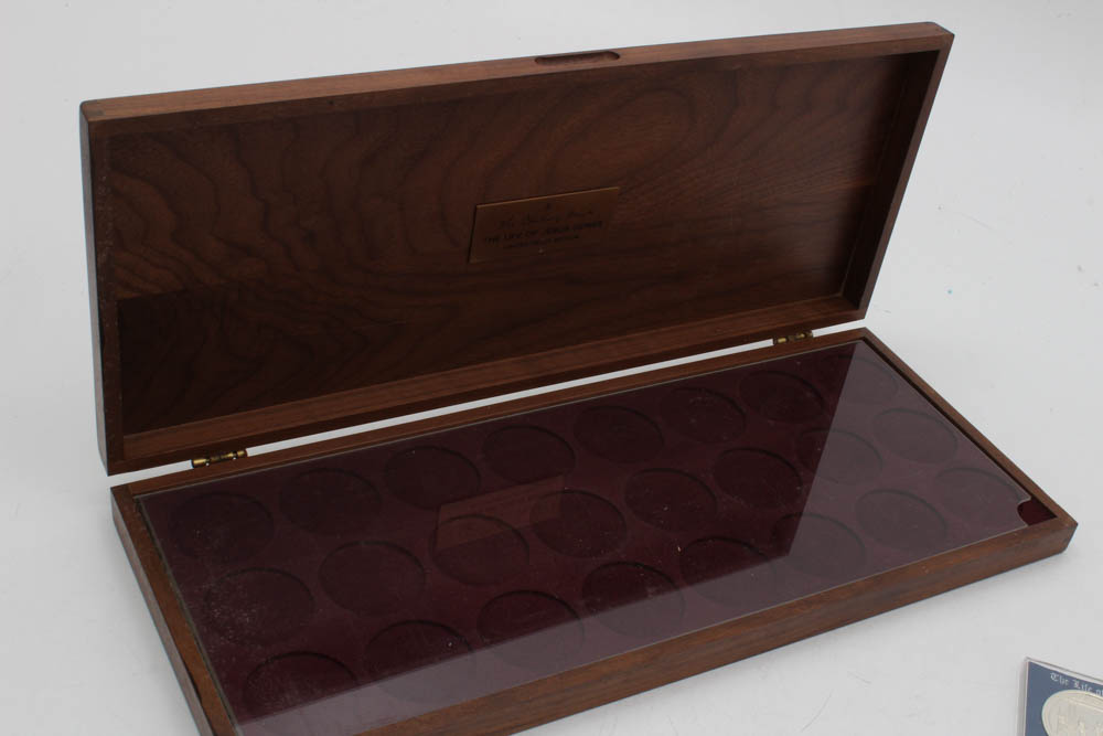 Danbury Mint "The Life of Jesus Collection" Sterling Silver Medal Set