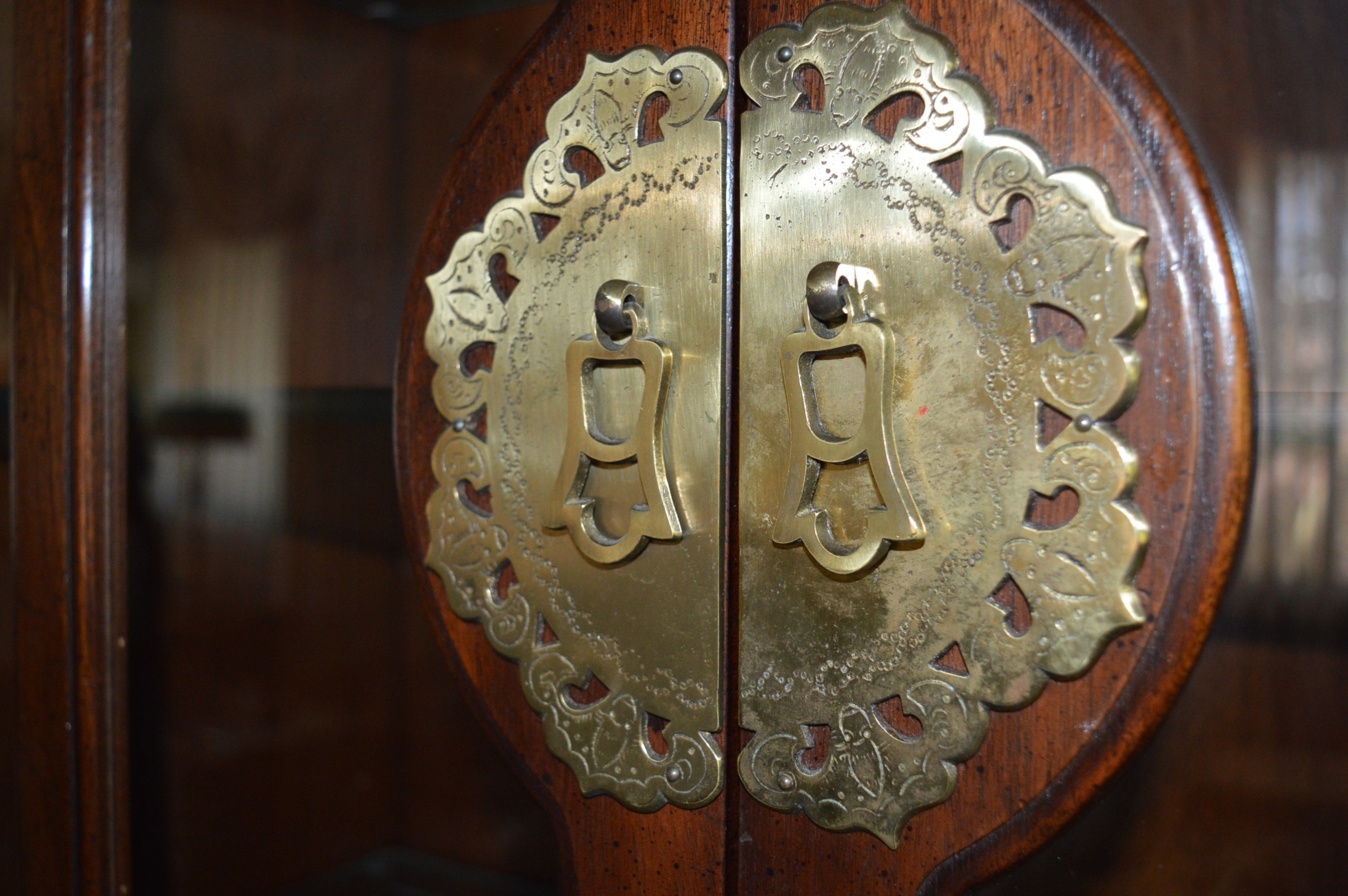 Two Piece Henredon "Pan Asian" China Cabinet