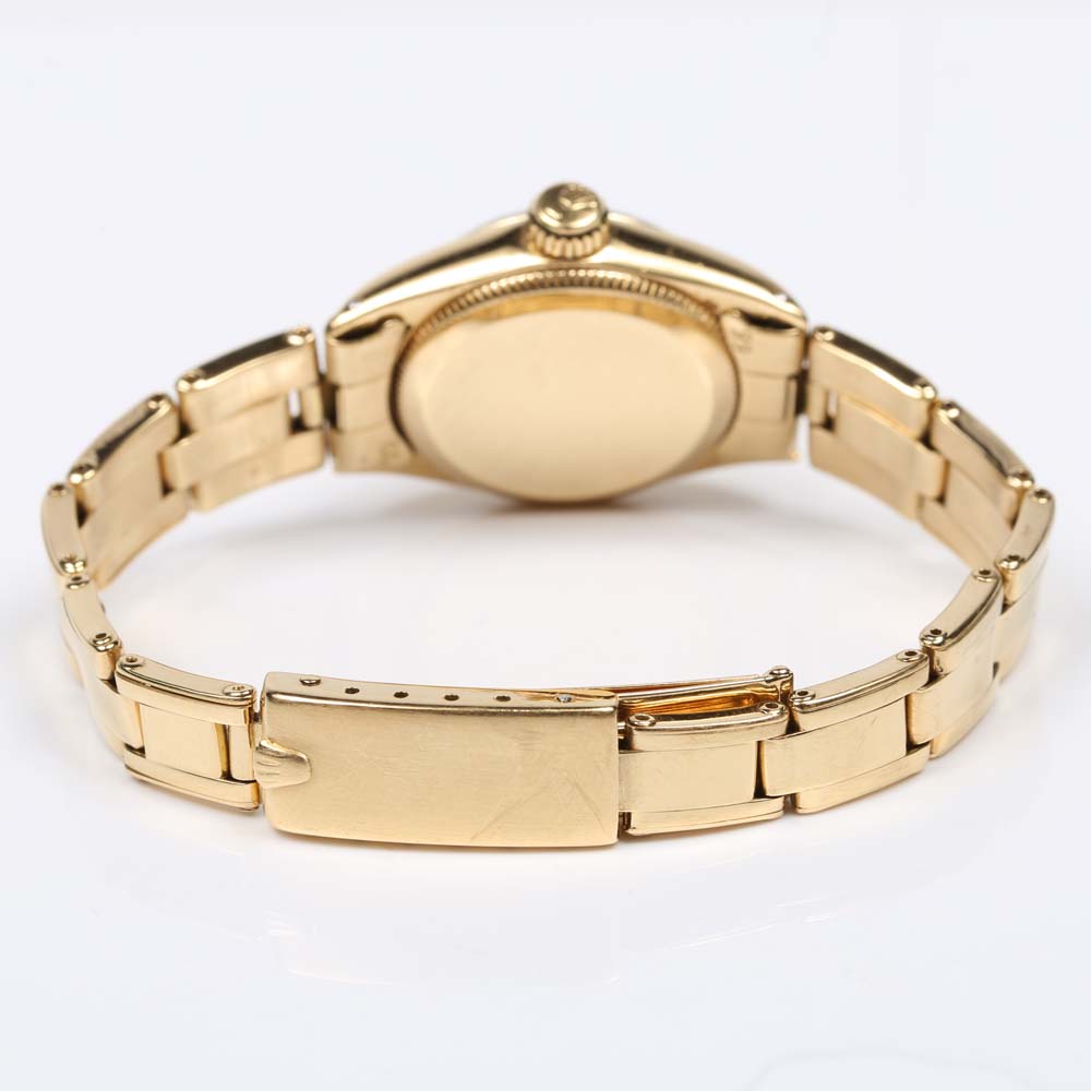 Rolex Oyster Perpetual 18K Yellow Gold and Diamond Watch