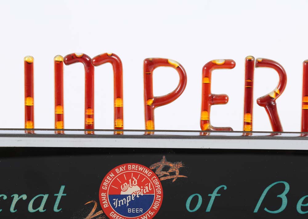 Vintage Old Imperial Neon Beer Sign