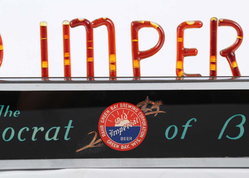 Vintage Old Imperial Neon Beer Sign