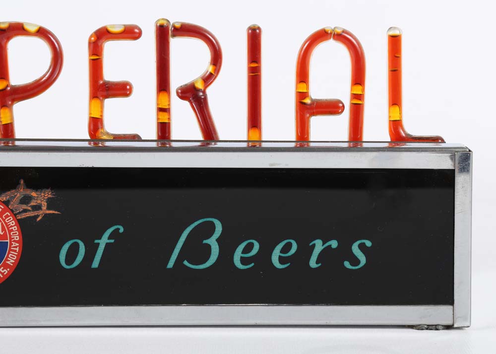 Vintage Old Imperial Neon Beer Sign