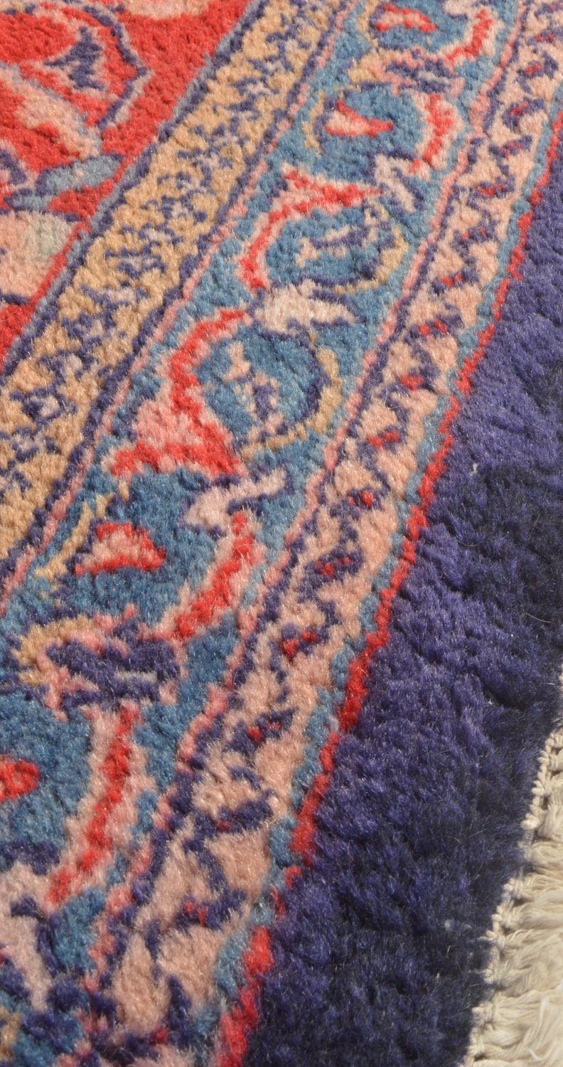 Hand-Knotted Indo-Isfahan Wool Room Sized Rug