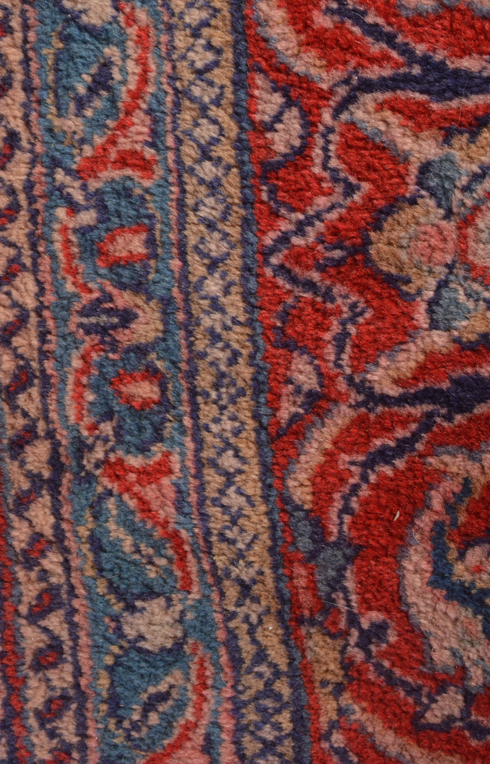 Hand-Knotted Indo-Isfahan Wool Room Sized Rug