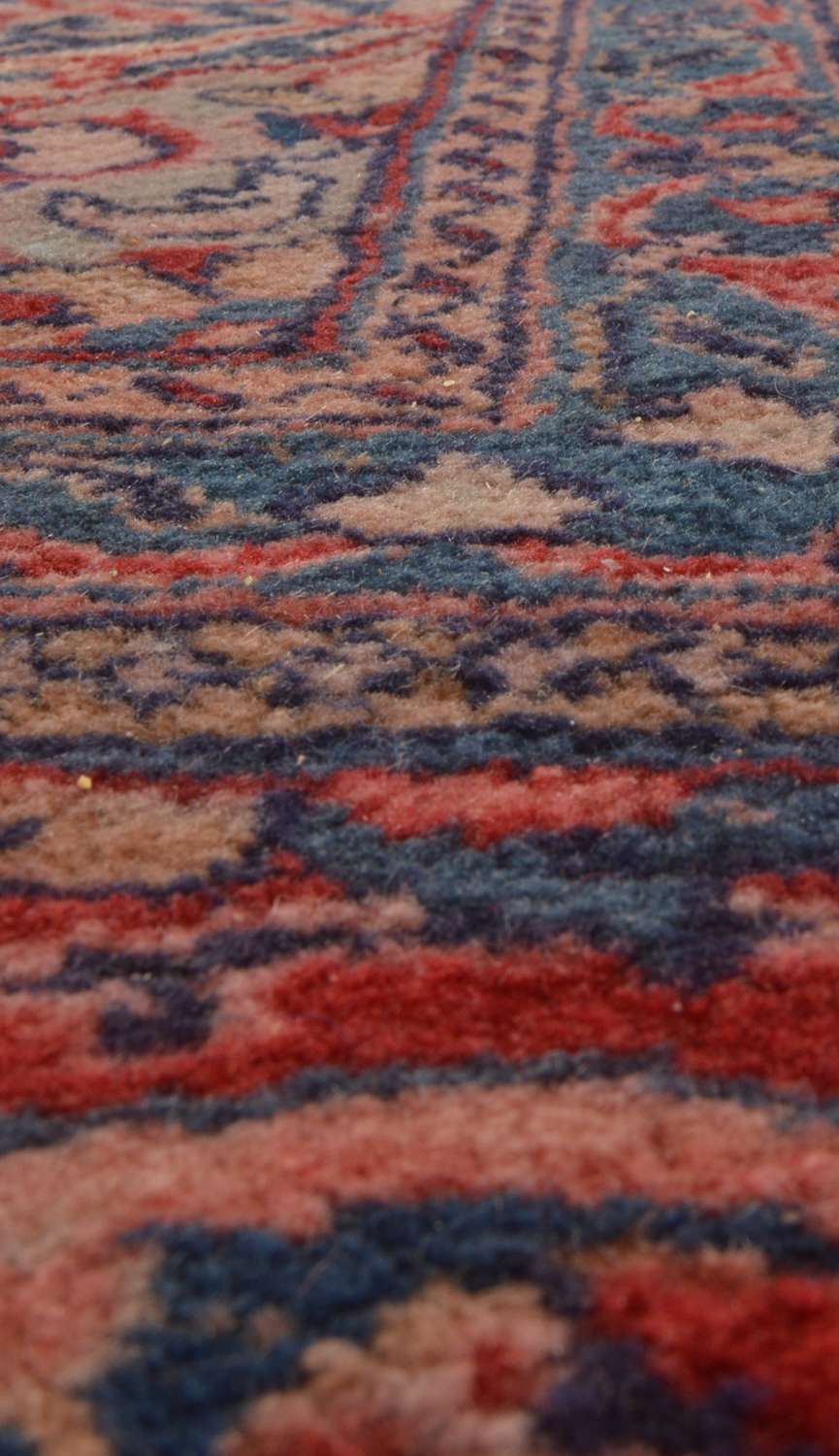 Hand-Knotted Indo-Isfahan Wool Room Sized Rug