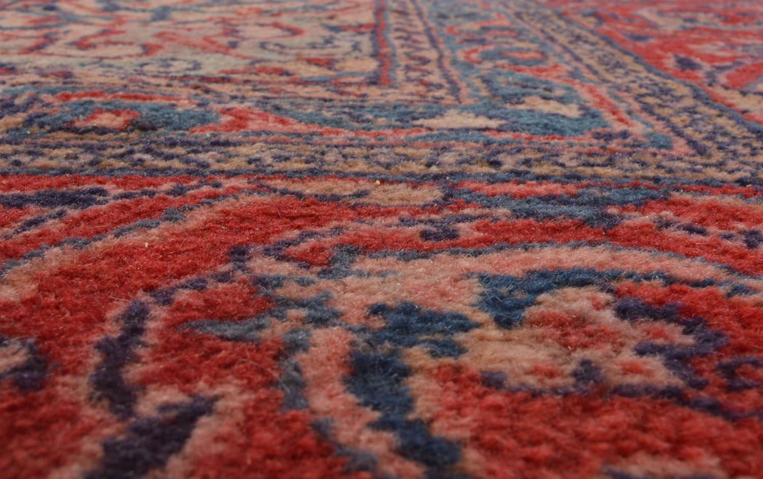 Hand-Knotted Indo-Isfahan Wool Room Sized Rug