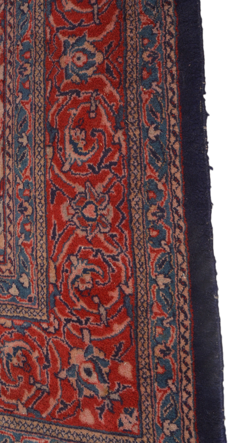 Hand-Knotted Indo-Isfahan Wool Room Sized Rug