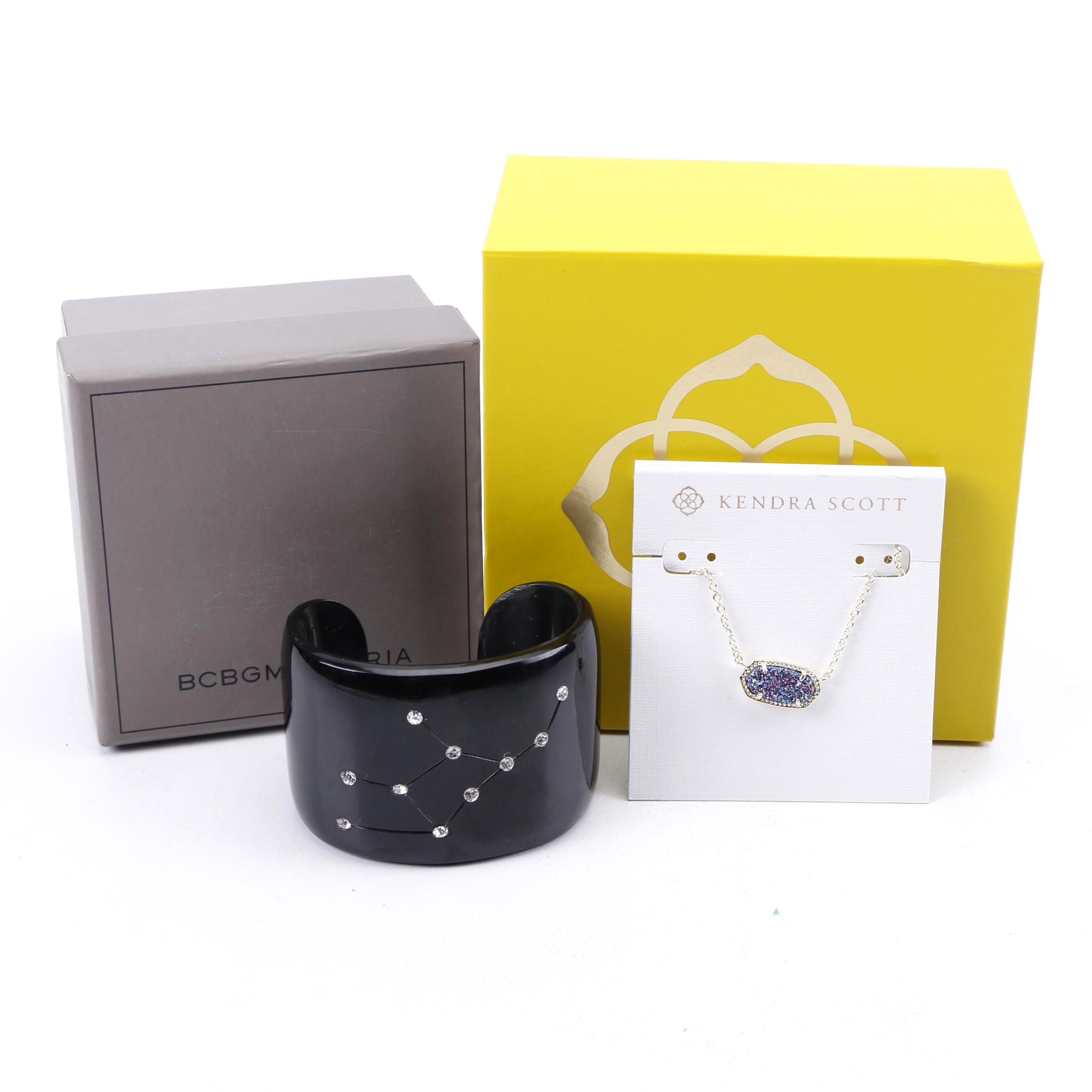 Kendra Scott Necklace and BCBG Maxazria "Virgo" Cuff Bracelet