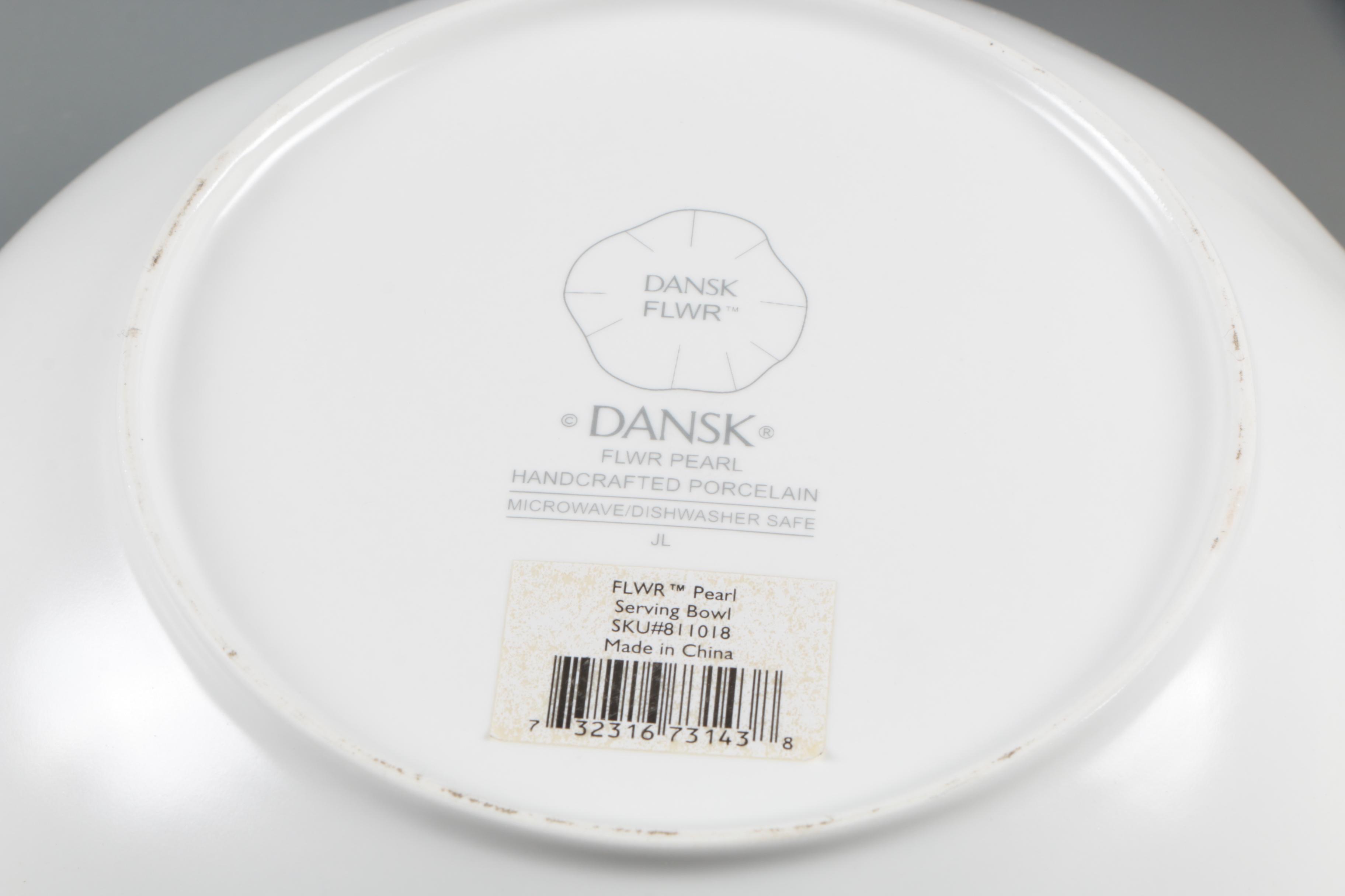Dansk "FLWR Pearl" and "Studio LM Cream" Serveware