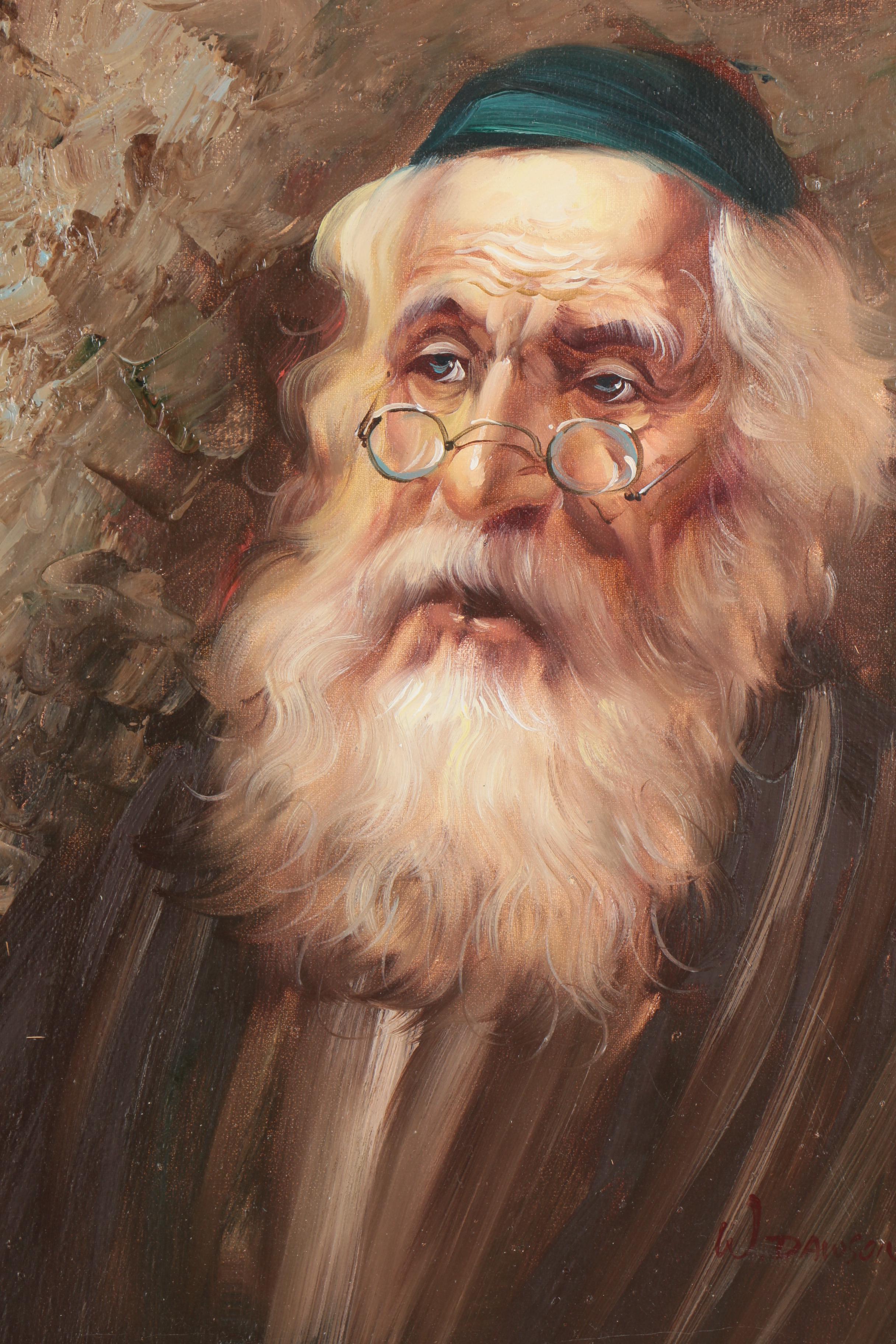 W. Dawson Portrait Oil Painting