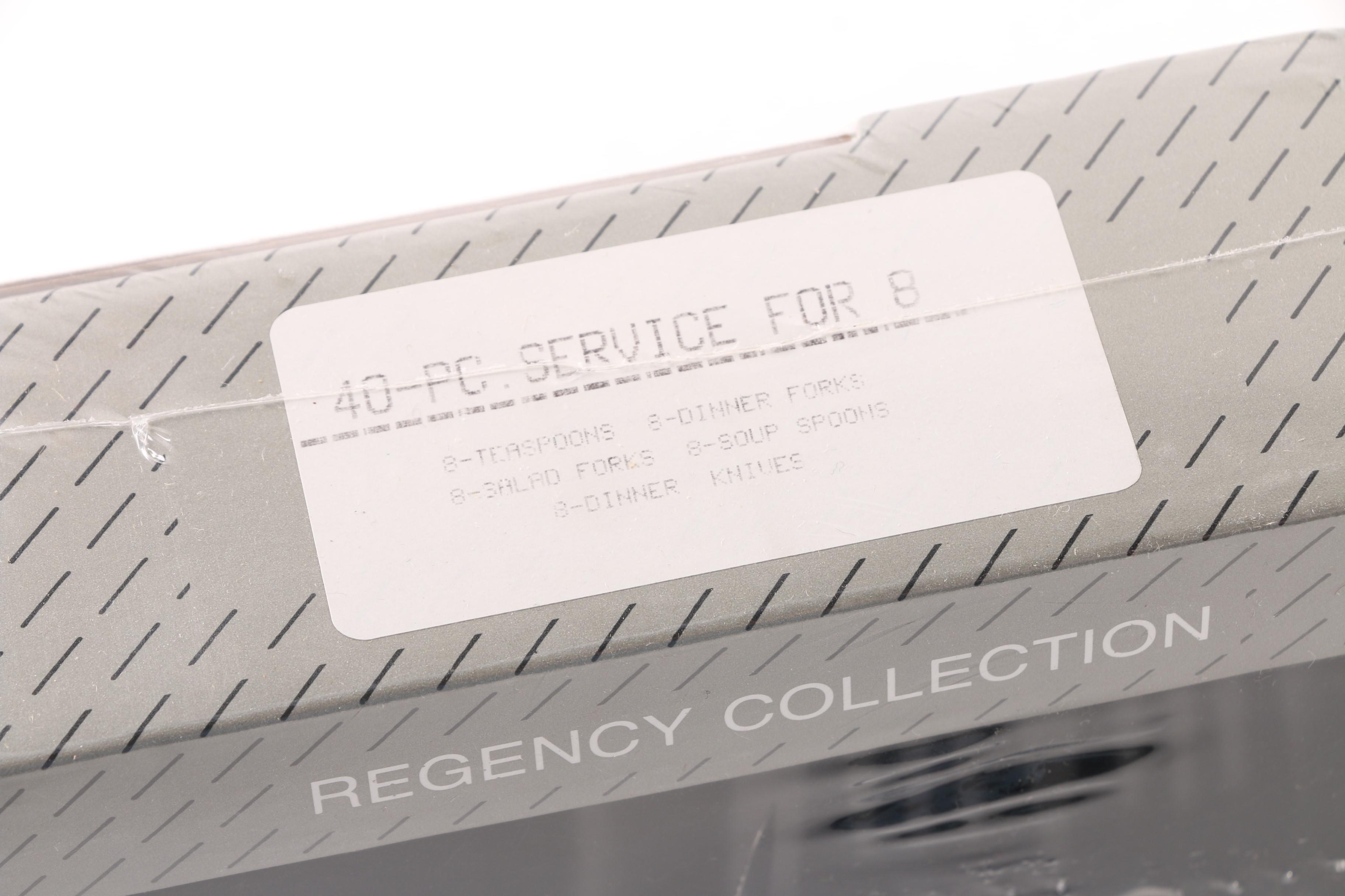 Rogers by Stanley Roberts "Regency" Stainless Steel Flatware Service for Eight