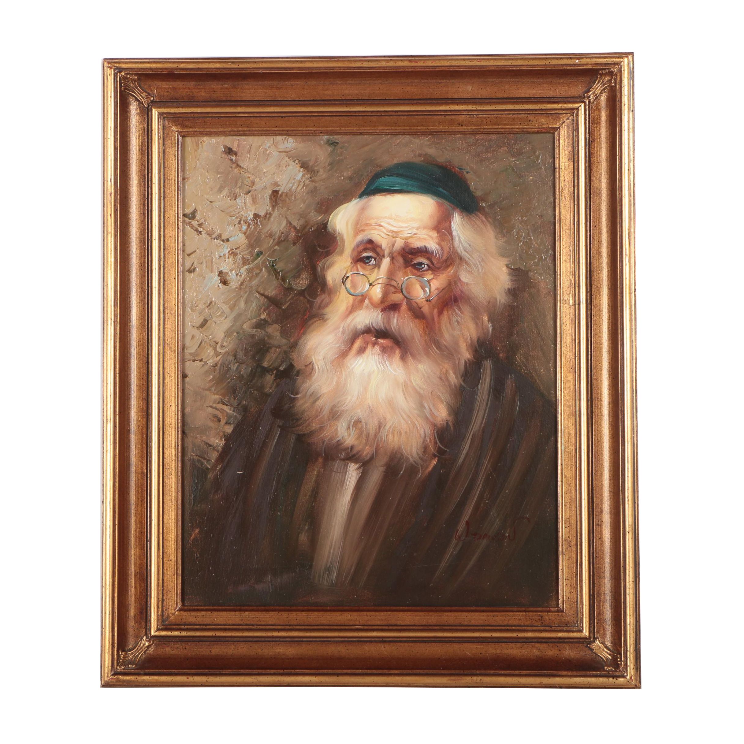 W. Dawson Portrait Oil Painting