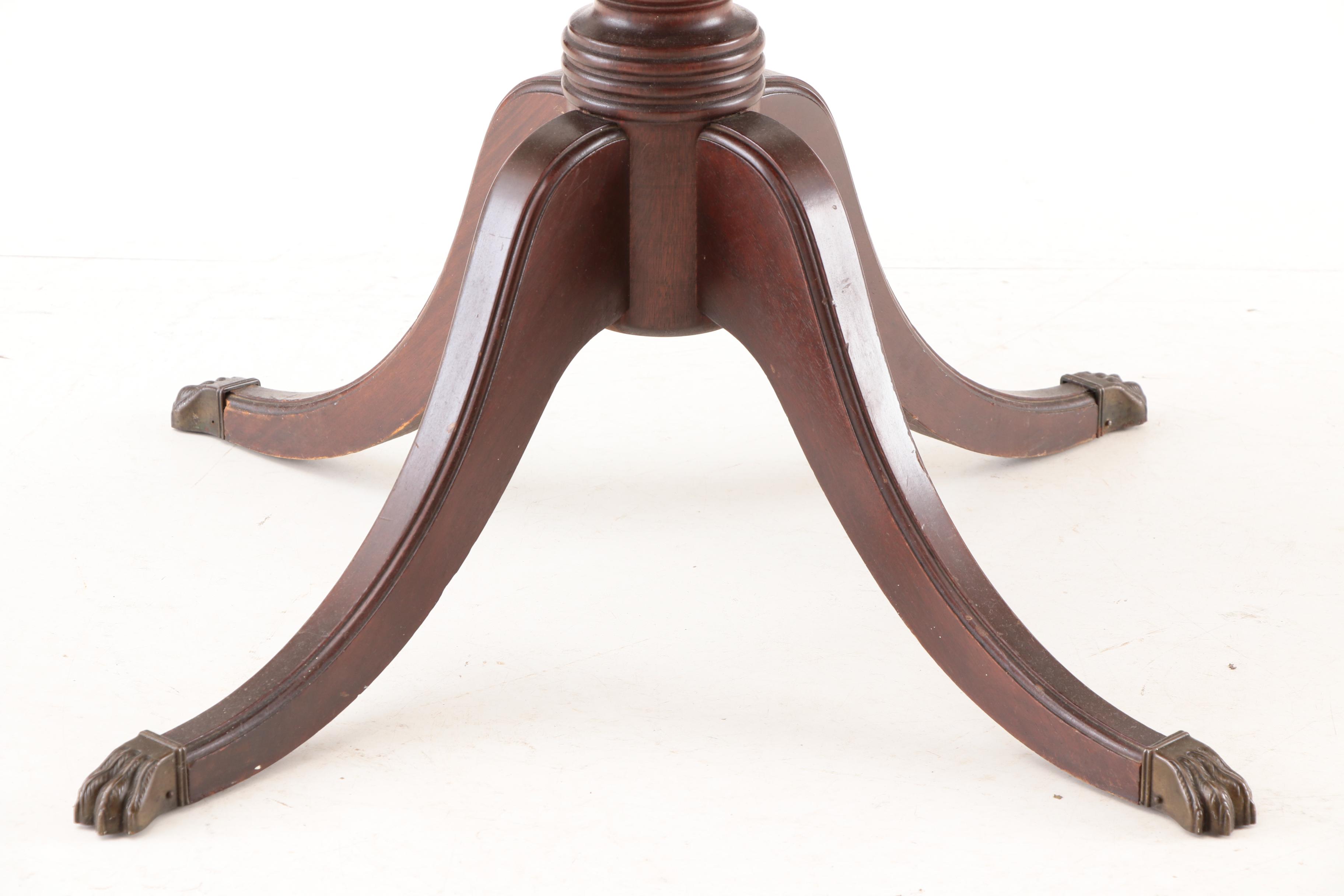 Vintage Mahogany Drum Table