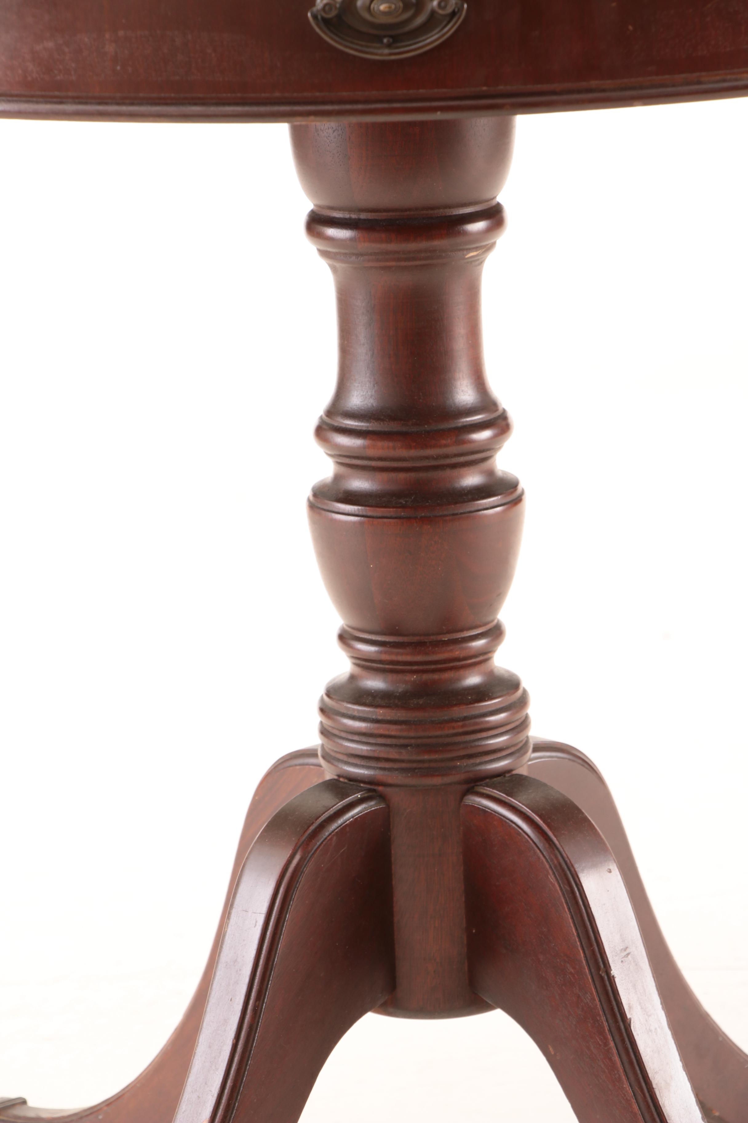 Vintage Mahogany Drum Table