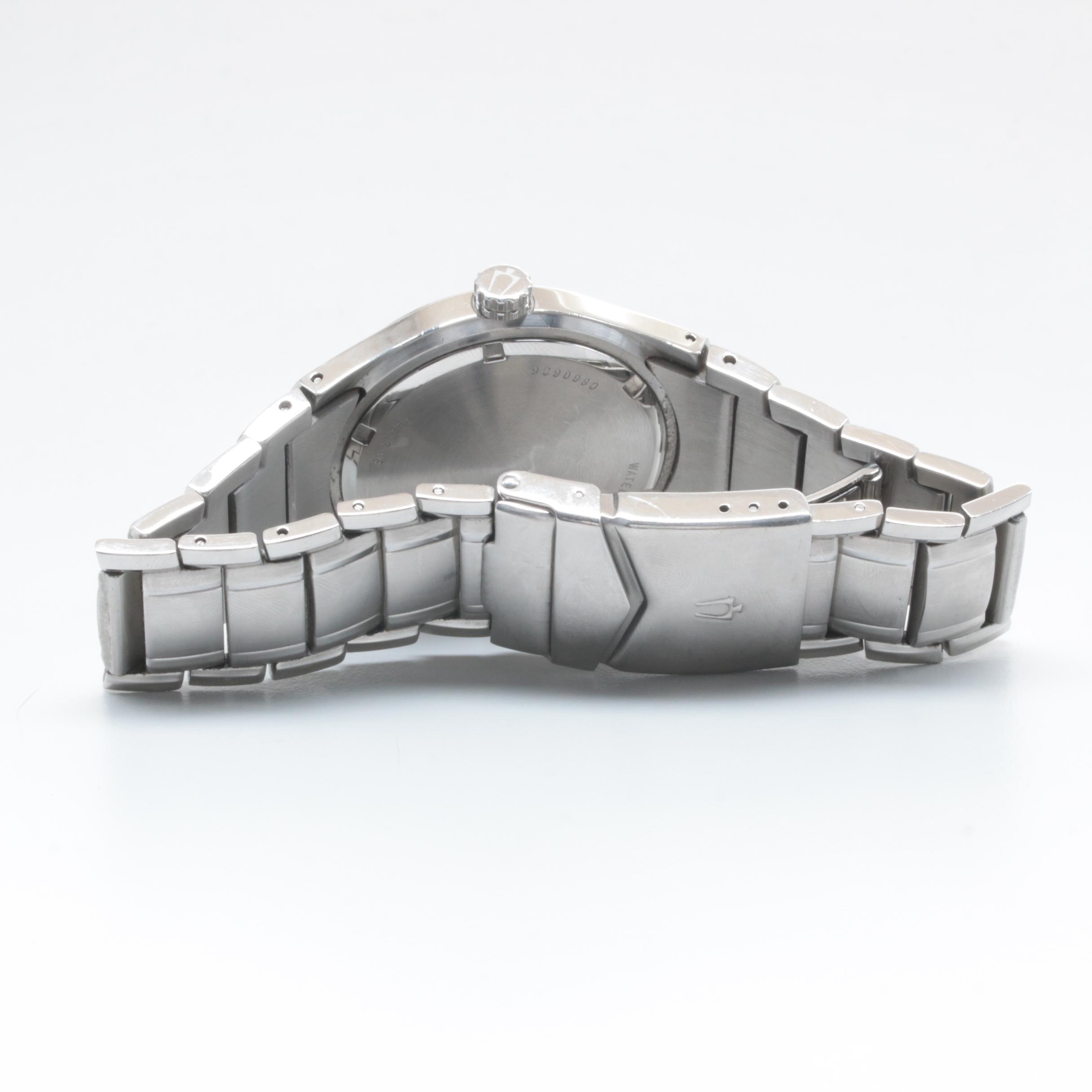 Bulova Stainless Steel Blue Dial Watch