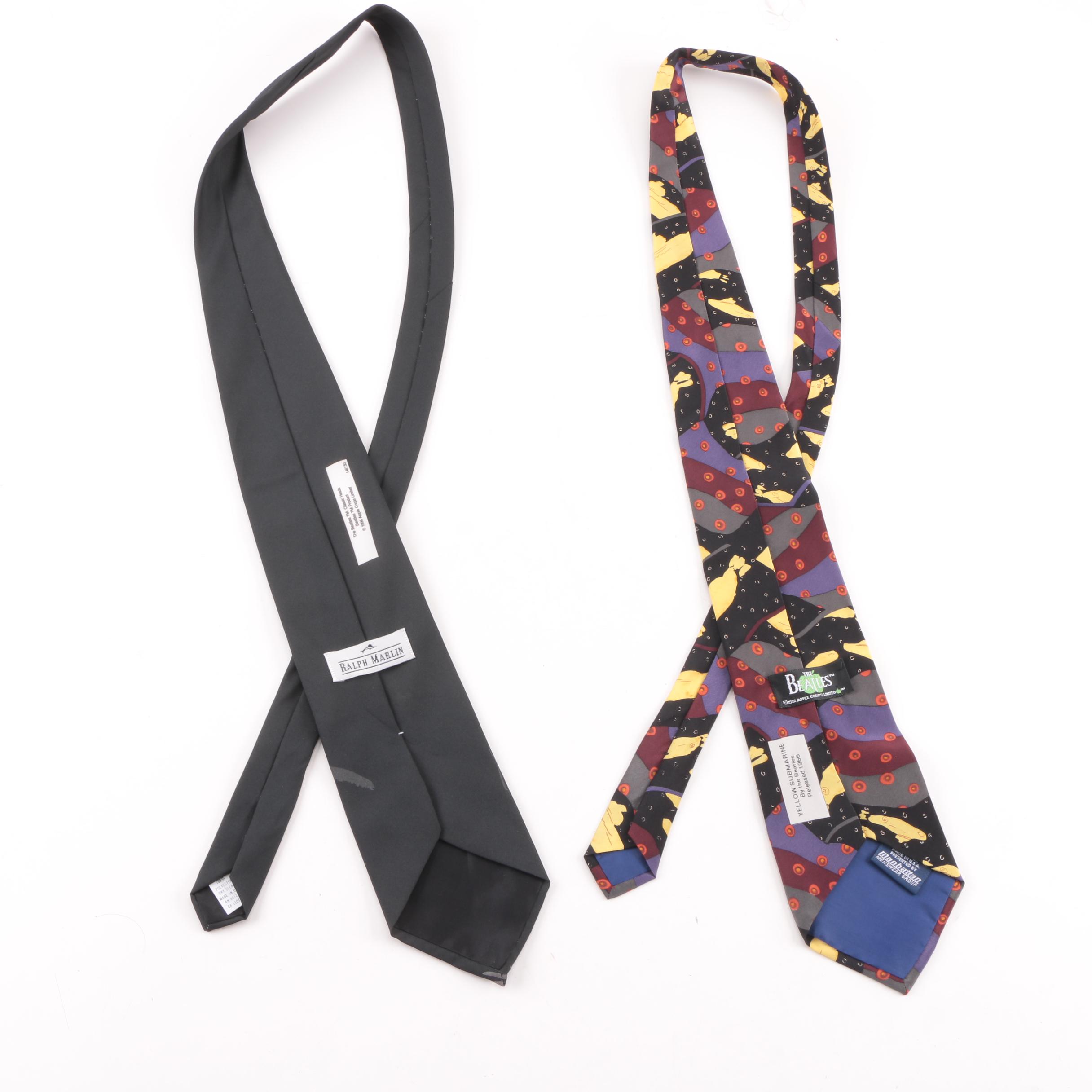 Ralph Marlin and Manhattan Menswear Group Beatles Themed Neckties
