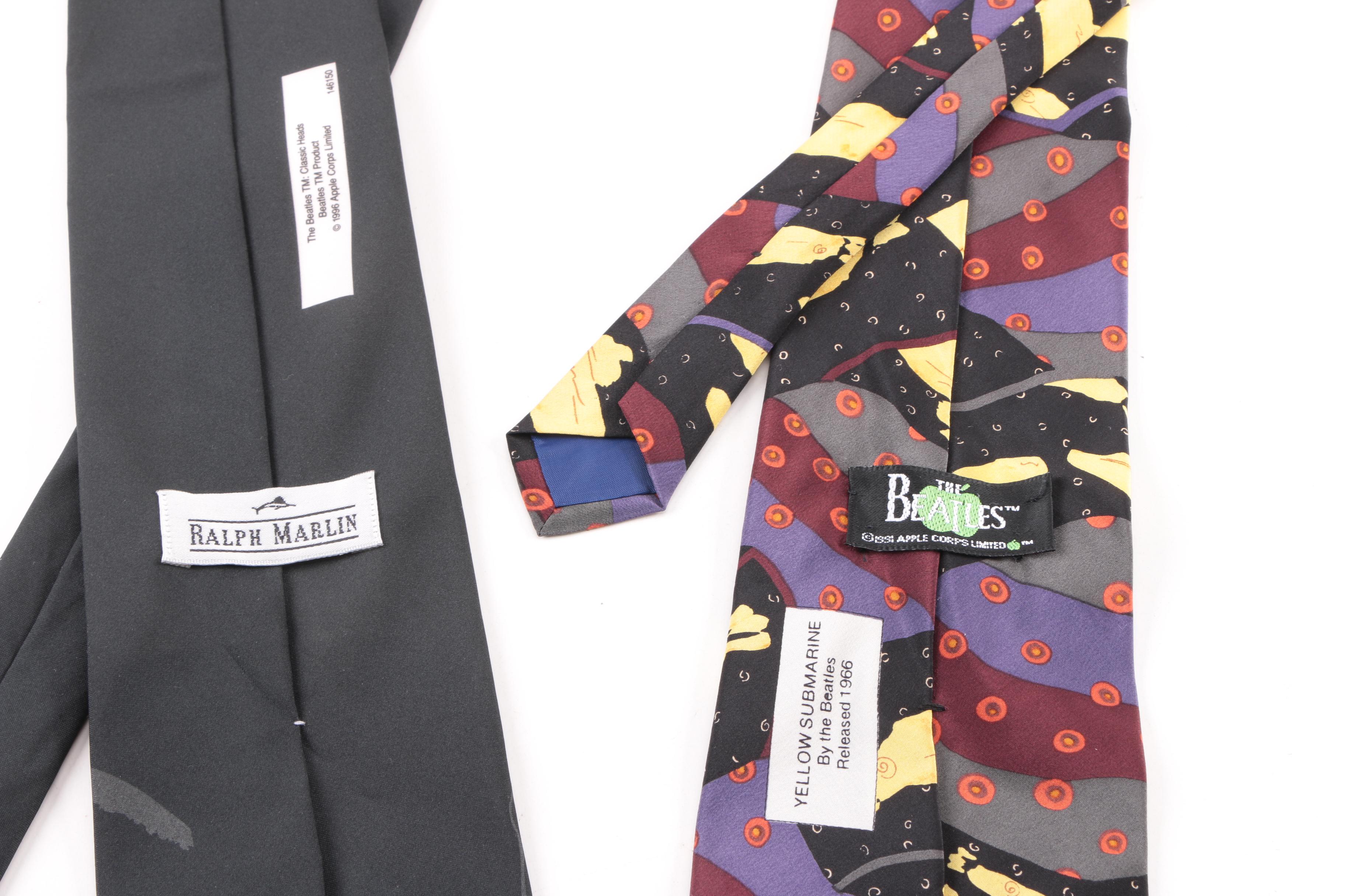Ralph Marlin and Manhattan Menswear Group Beatles Themed Neckties