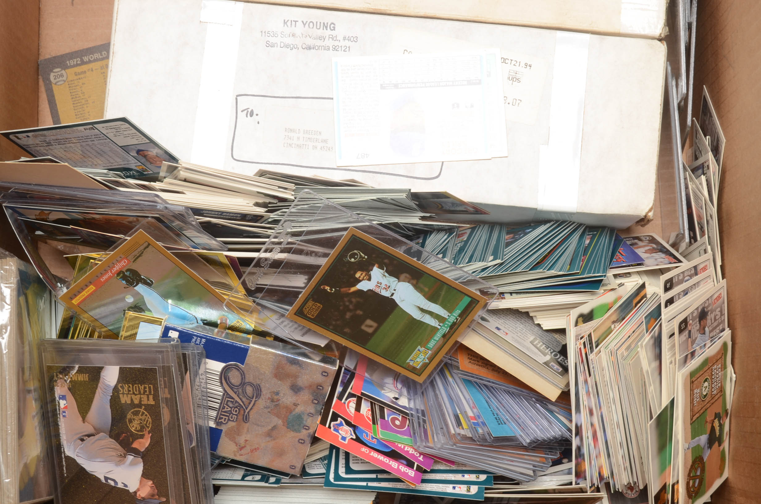 Massive Collection of 1980s-1990s Baseball, Football, and Basketball Cards