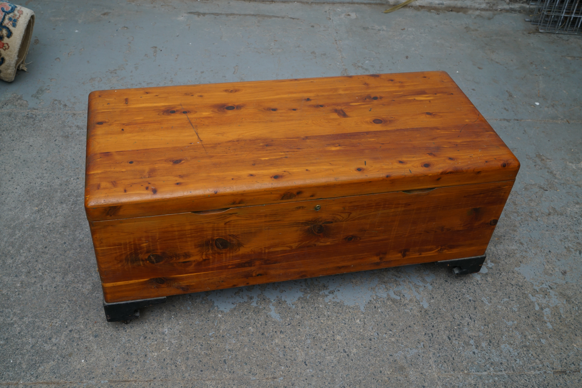 Vintage Cedar Chest on Casters