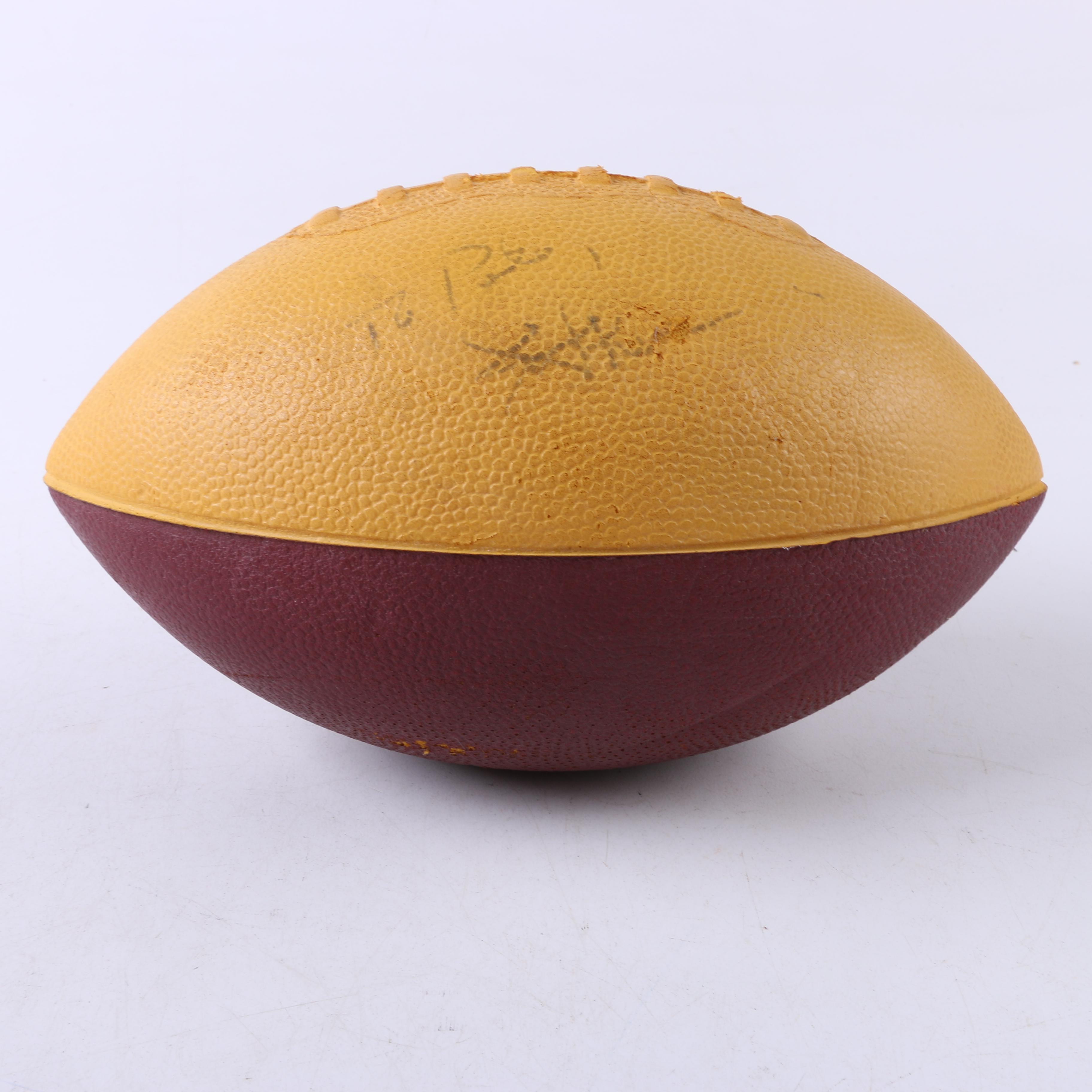 Multi-Autographed Footballs including Justin Tucker and 1996 Ravens Football