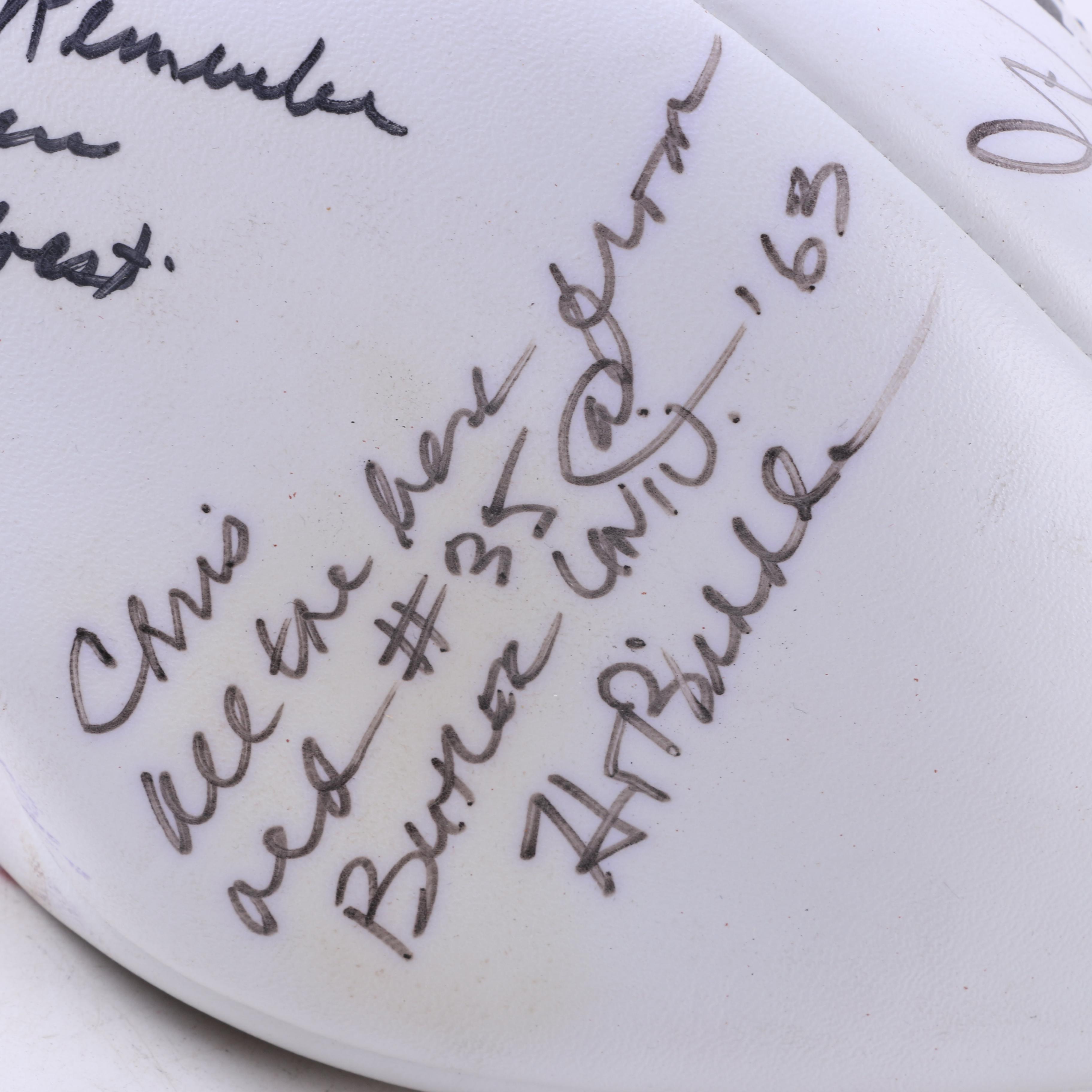 Multi-Autographed Footballs including Justin Tucker and 1996 Ravens Football