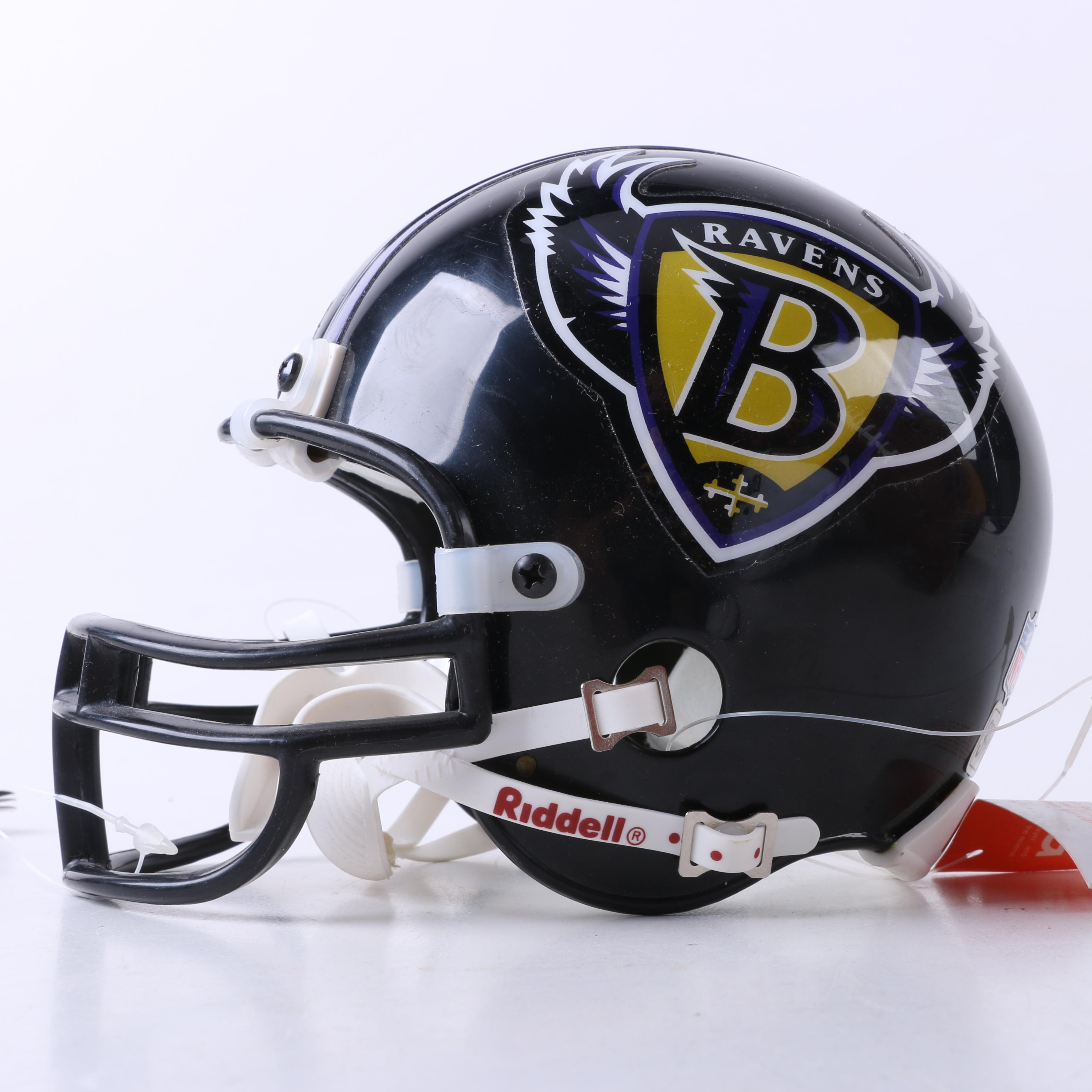 Multi-Autographed Footballs including Justin Tucker and 1996 Ravens Football