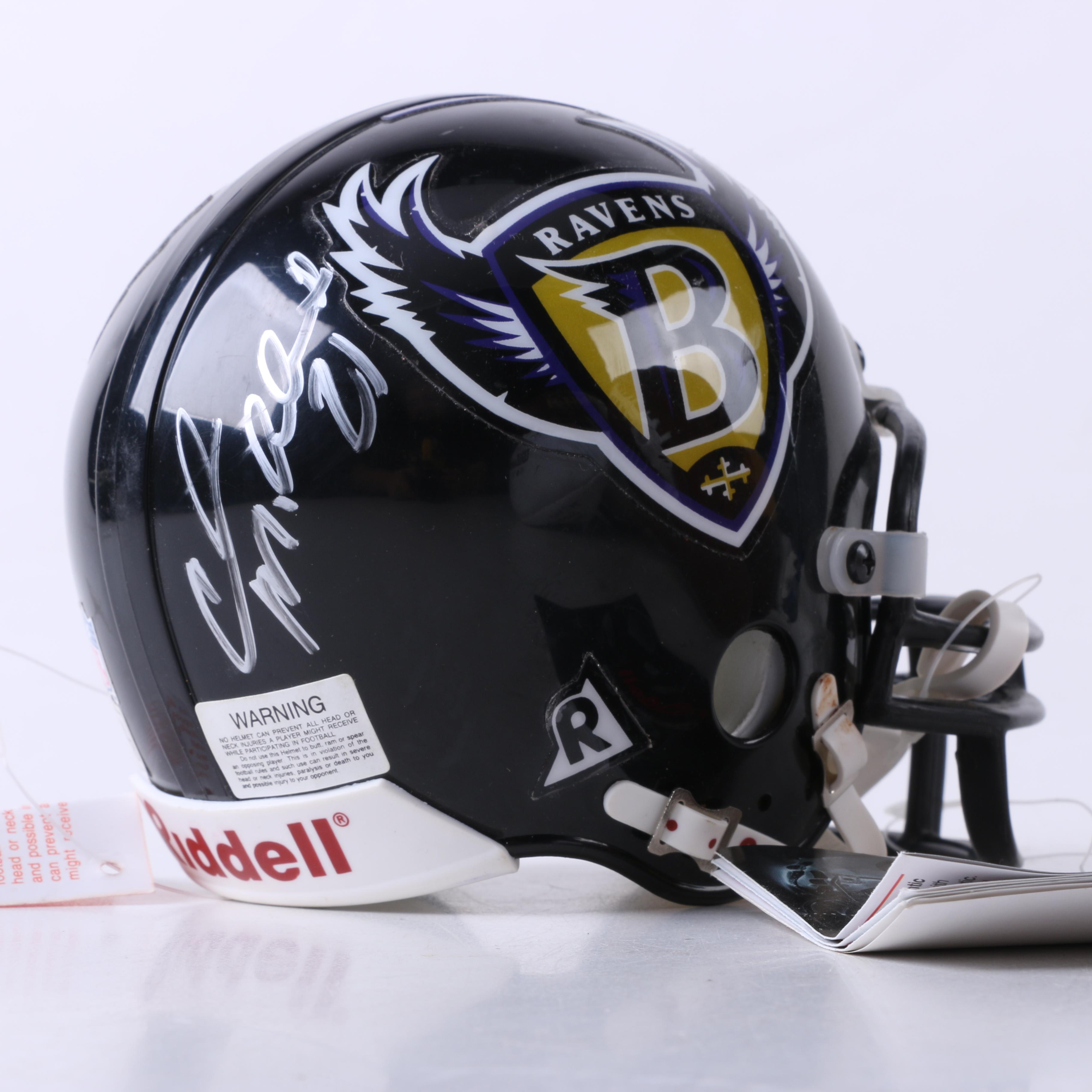 Multi-Autographed Footballs including Justin Tucker and 1996 Ravens Football