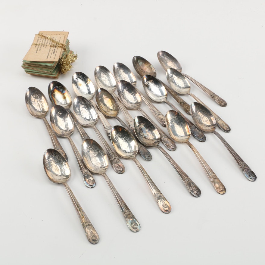 Wm. Rogers Mfg. Co. Silver Plate Presidential Spoon Collection