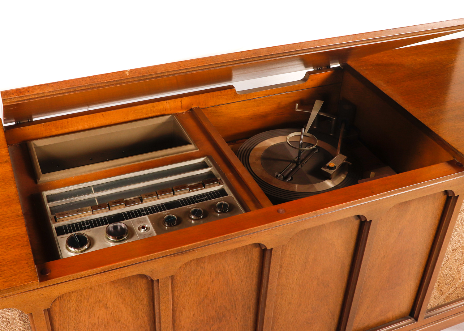 1960s Zenith ML2675 Hi Fi Stereo Console with AM/FM Radio and Turntable