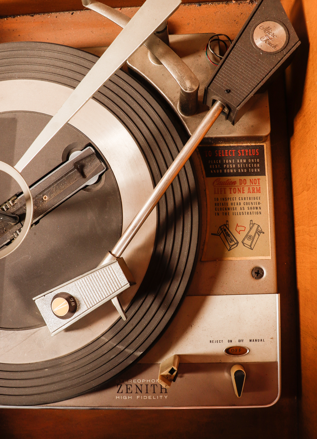 1960s Zenith ML2675 Hi Fi Stereo Console with AM/FM Radio and Turntable