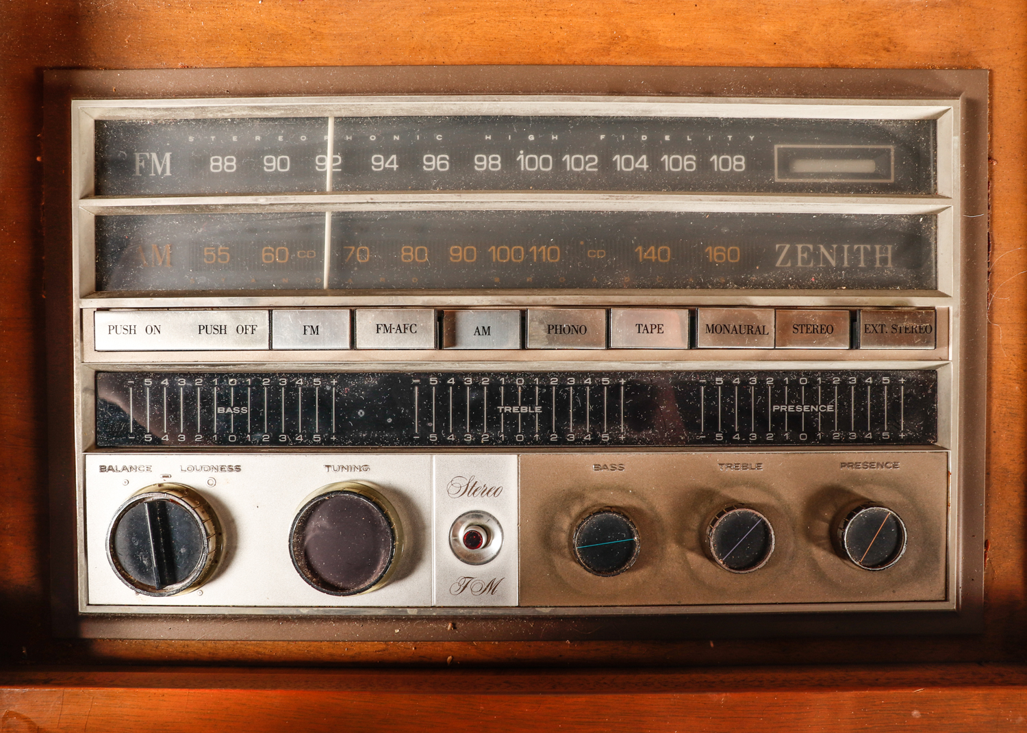1960s Zenith ML2675 Hi Fi Stereo Console with AM/FM Radio and Turntable