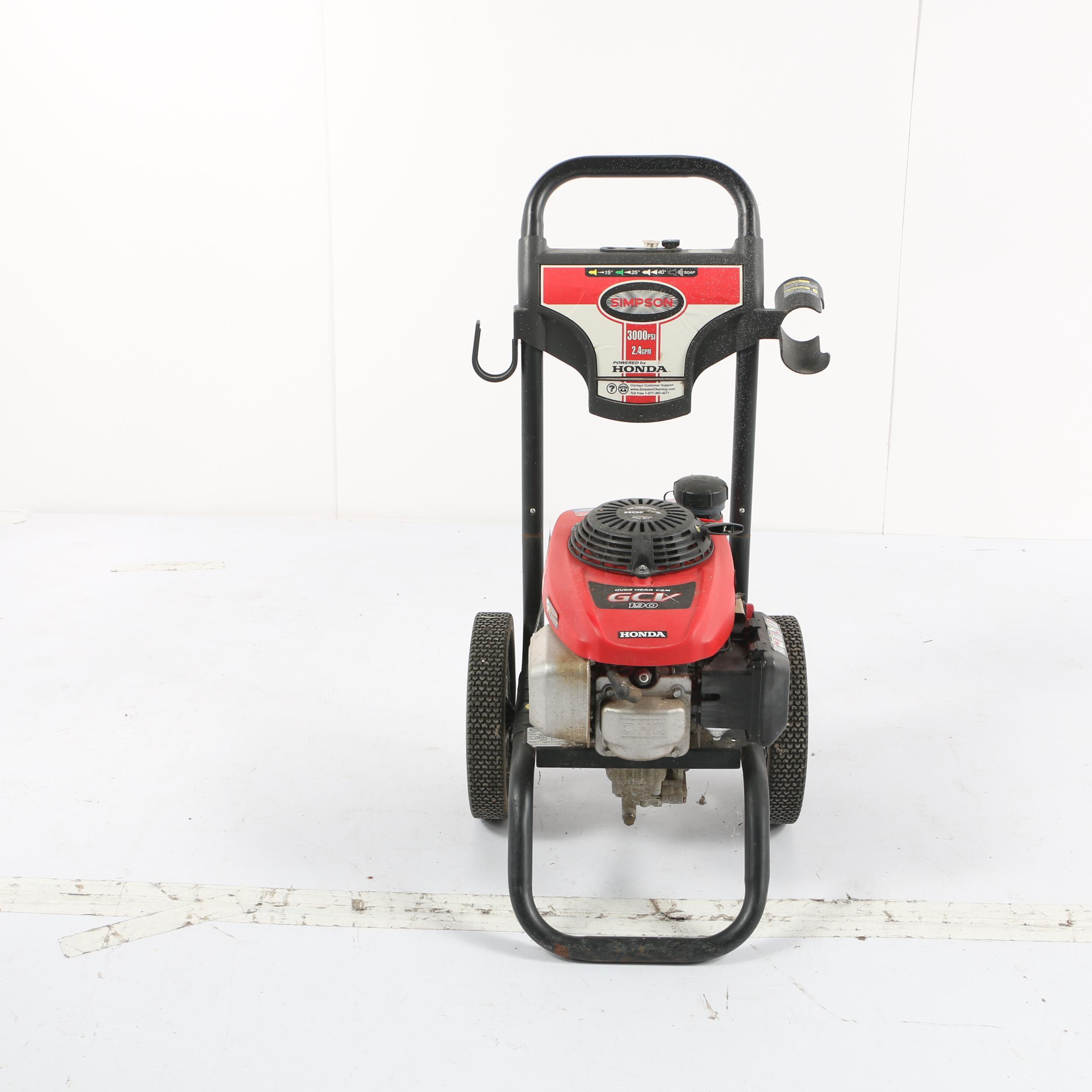 Simpson 3000 PSI Pressure Washer with Honda GCV190 4-Stroke Engine