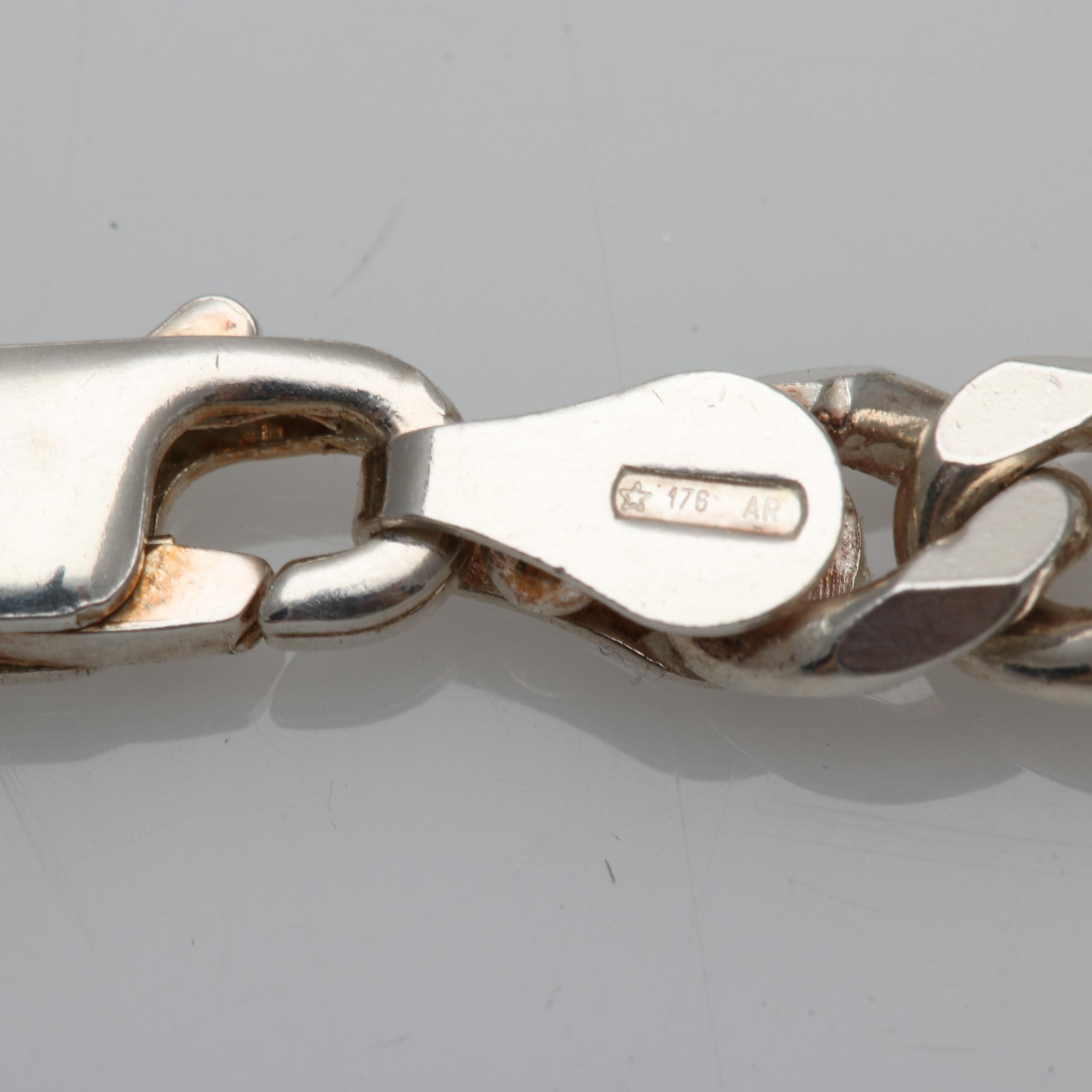 Sterling Silver Chain Link Necklace and Bracelet