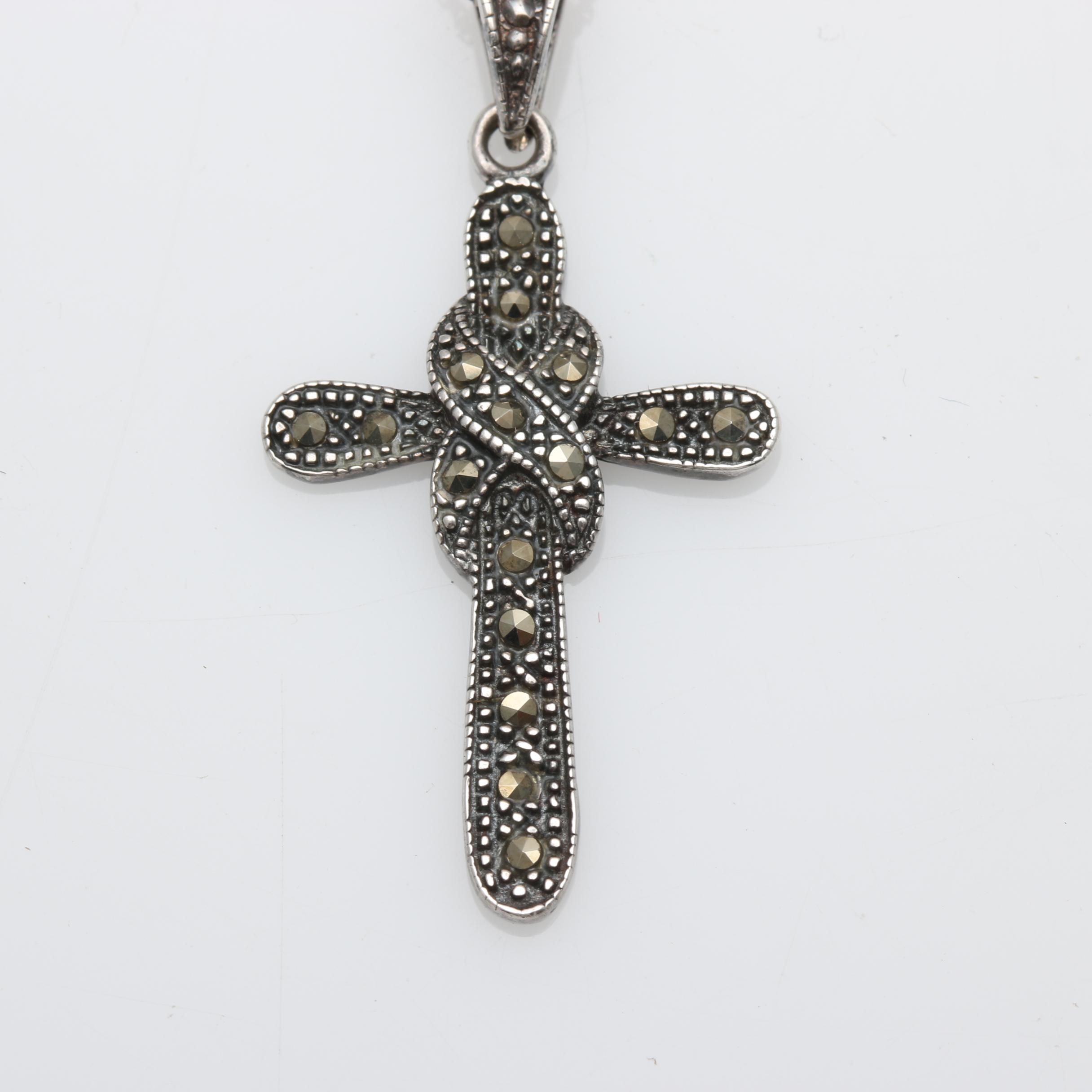 Sterling Silver Cross Pendant Necklaces