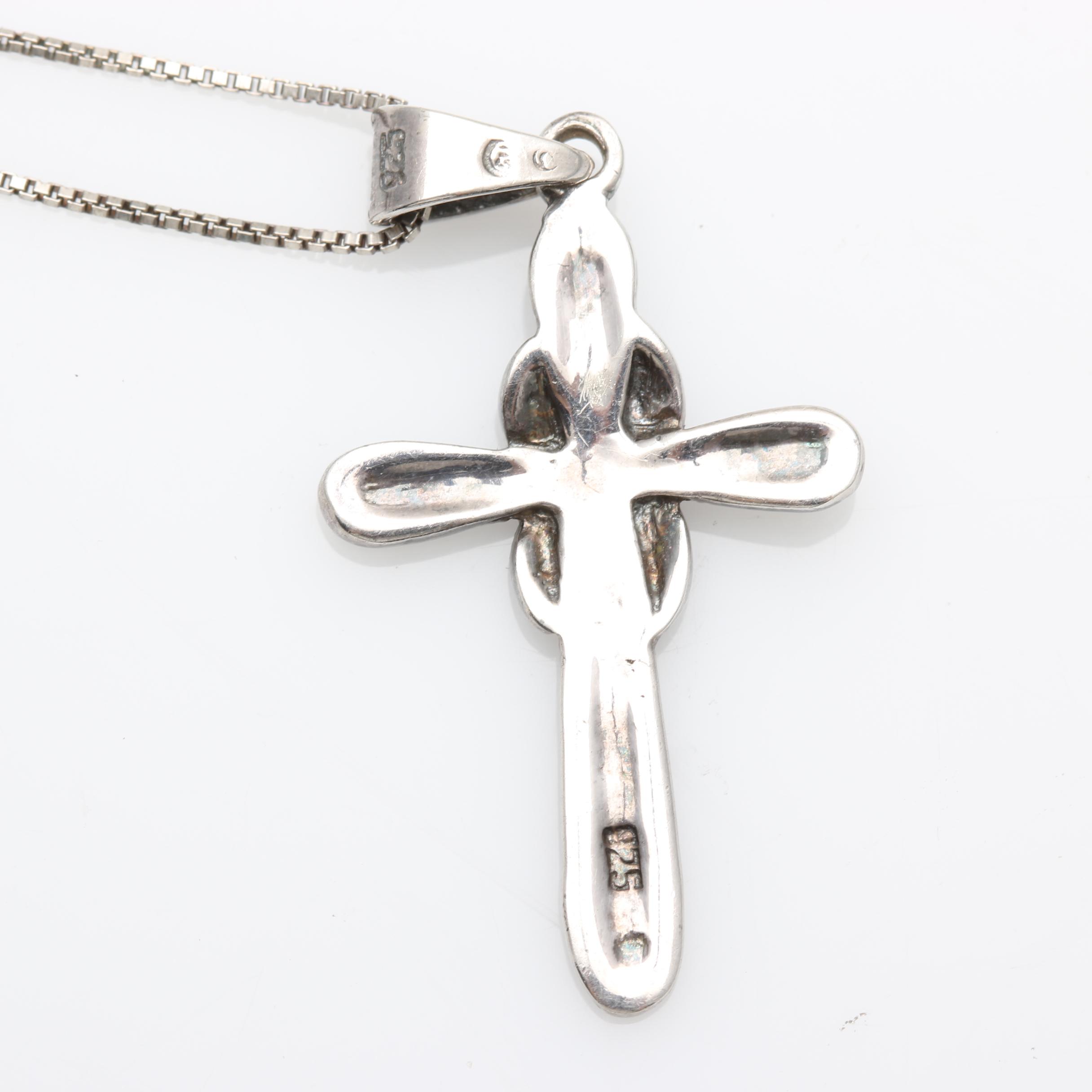 Sterling Silver Cross Pendant Necklaces