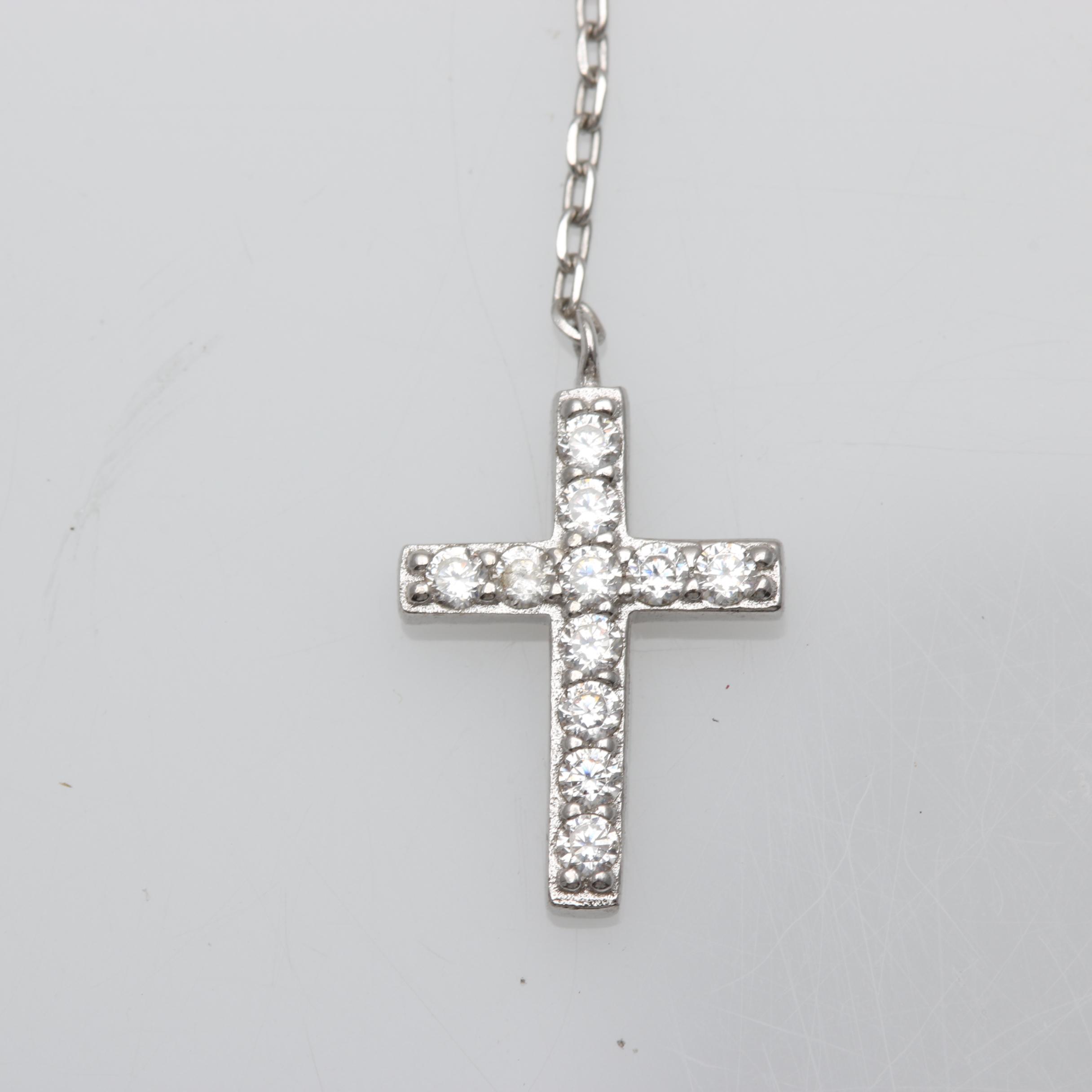 Sterling Silver Cross Pendant Necklaces