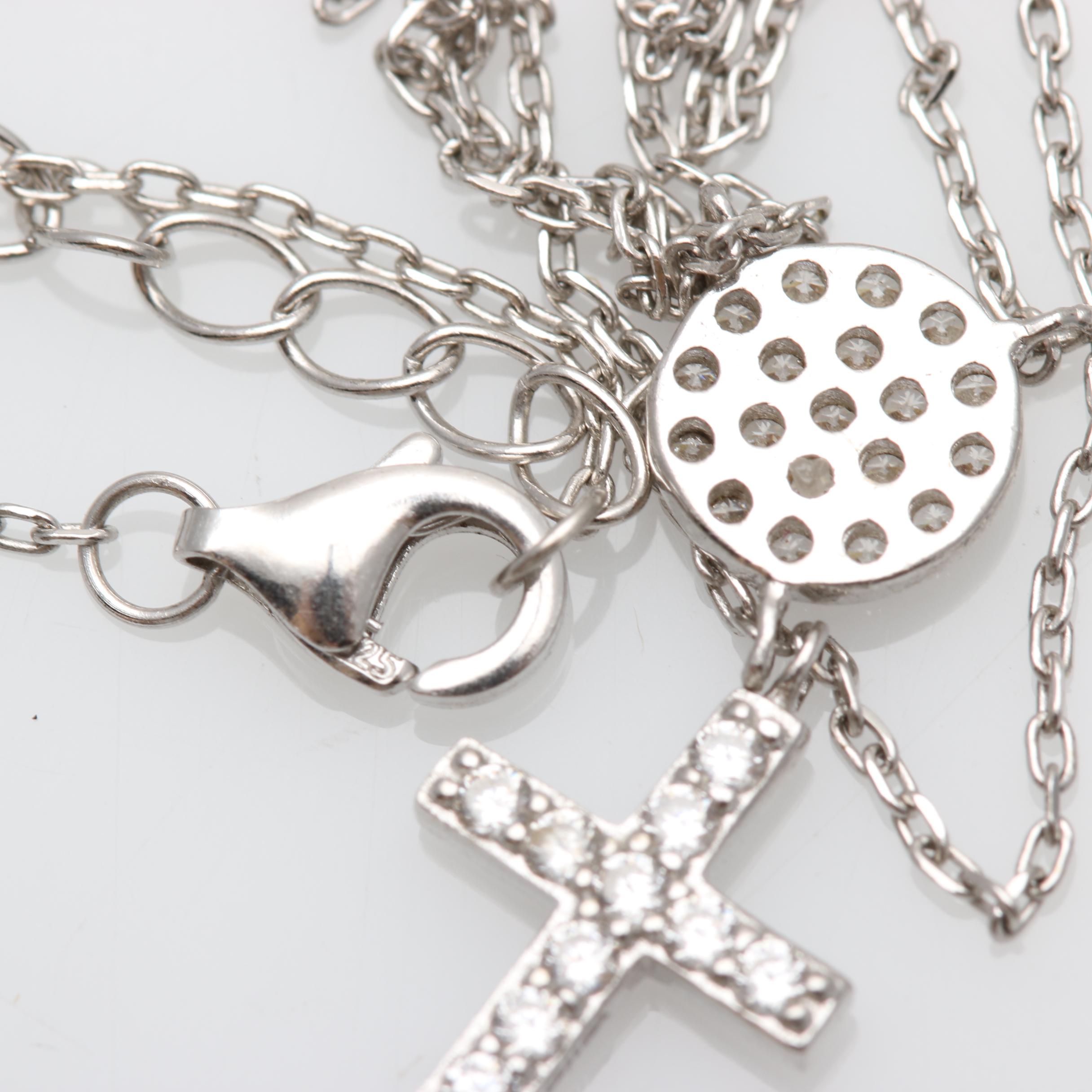 Sterling Silver Cross Pendant Necklaces