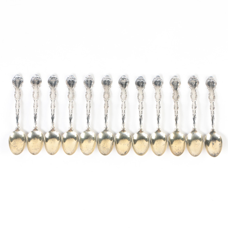 Gorham "Strasbourg" Sterling Silver Demitasse Spoon Set