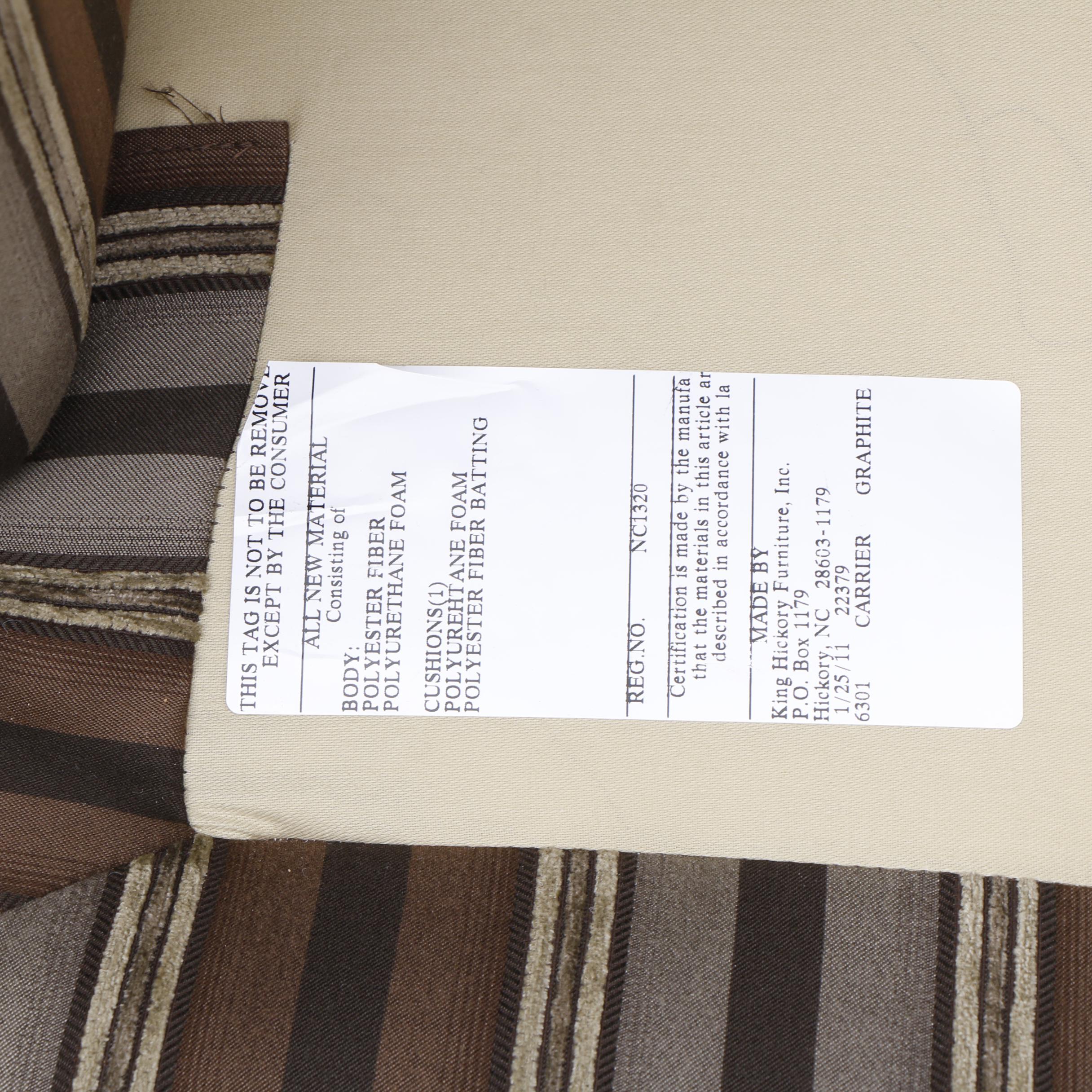 Oversized Armchair and Ottoman by King Hickory