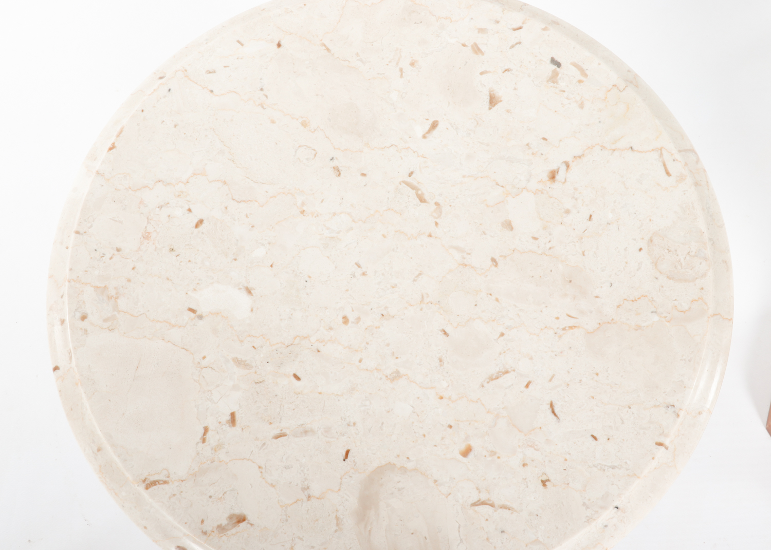 Stone Top Pedestal Accent Tables