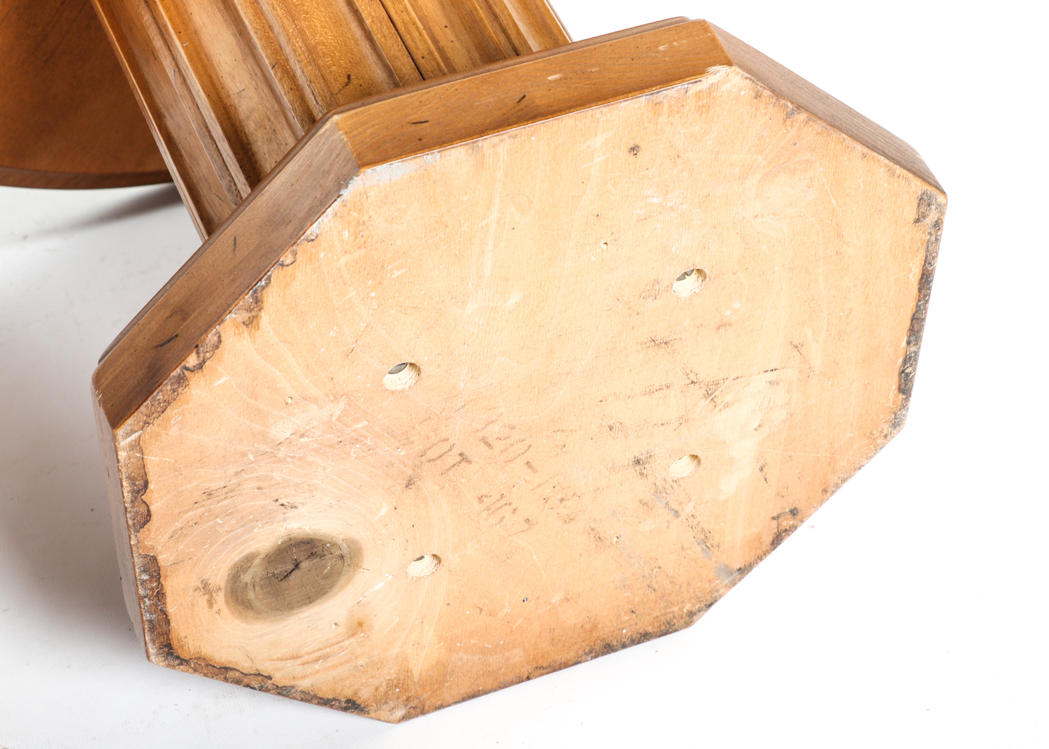 Stone Top Pedestal Accent Tables