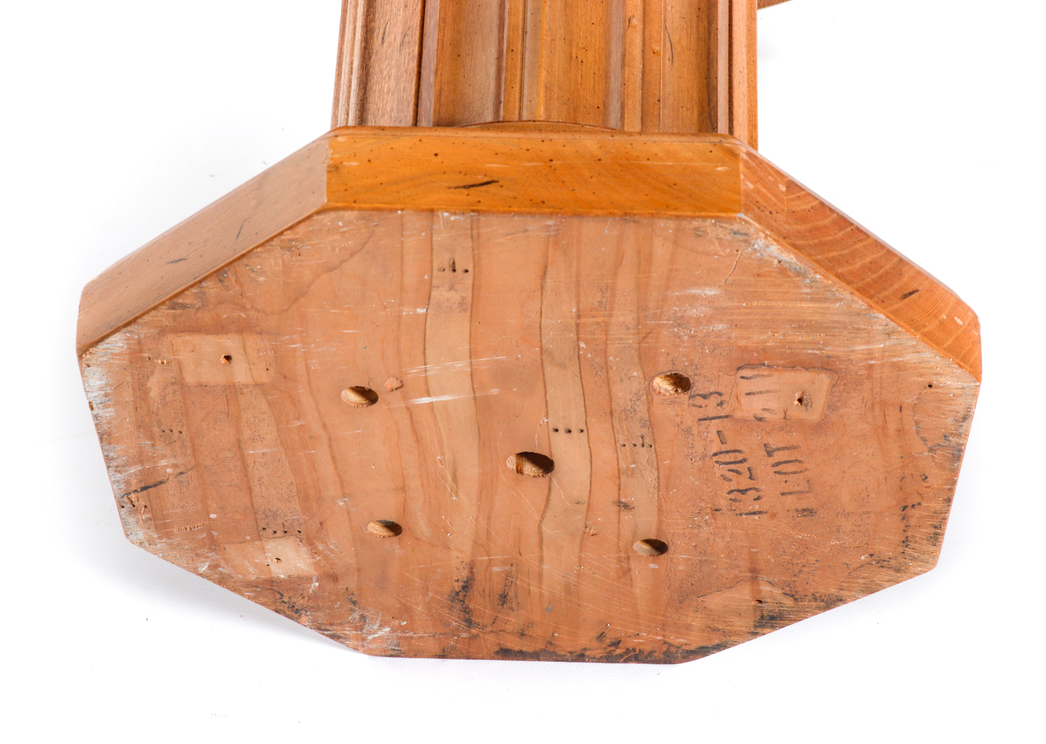 Stone Top Pedestal Accent Tables