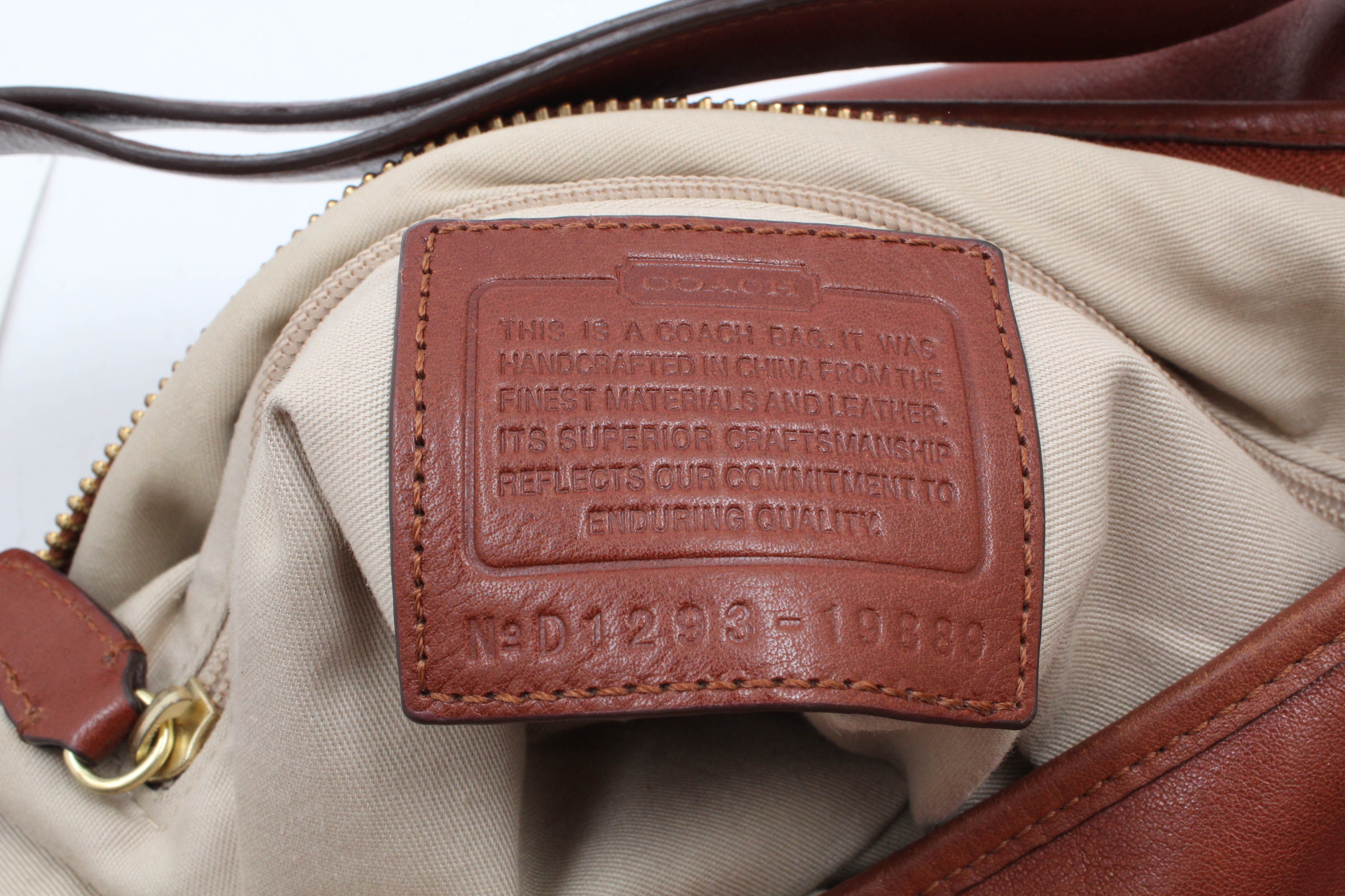 Coach Legacy Cognac Leather Duffel