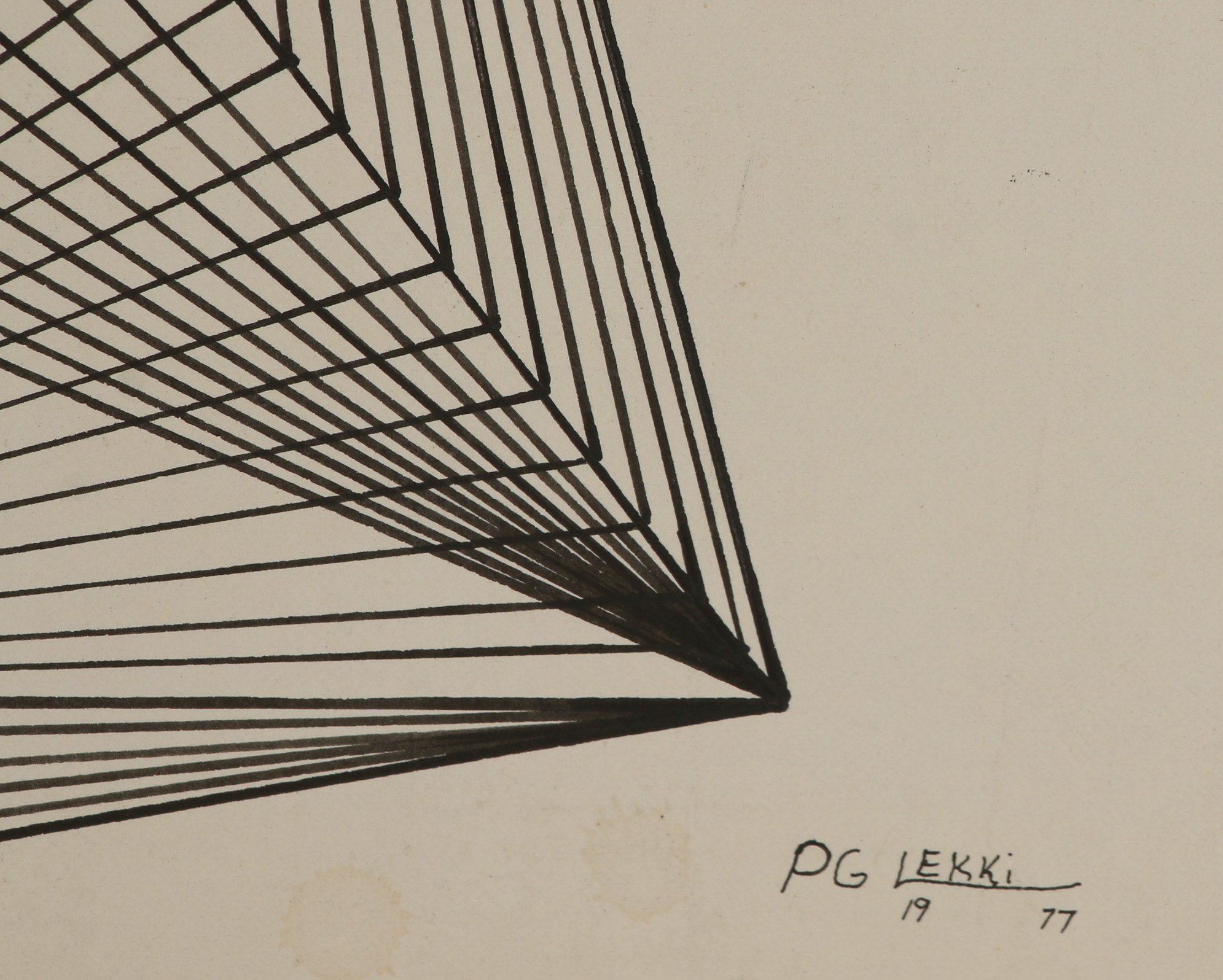 Philip G. Lekki Ink Drawing "Darth Vader"