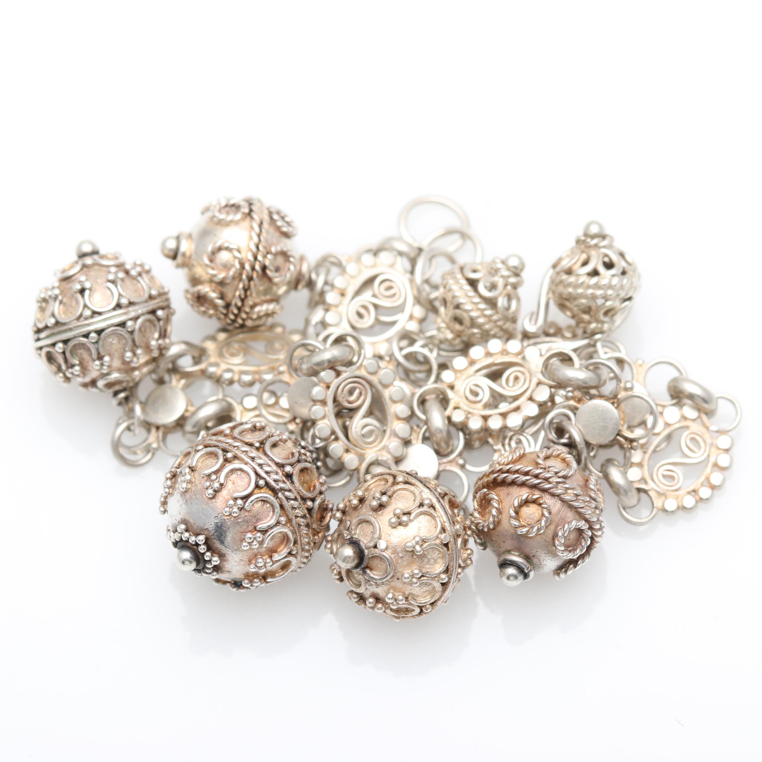 Sterling Silver Dangle Bracelet