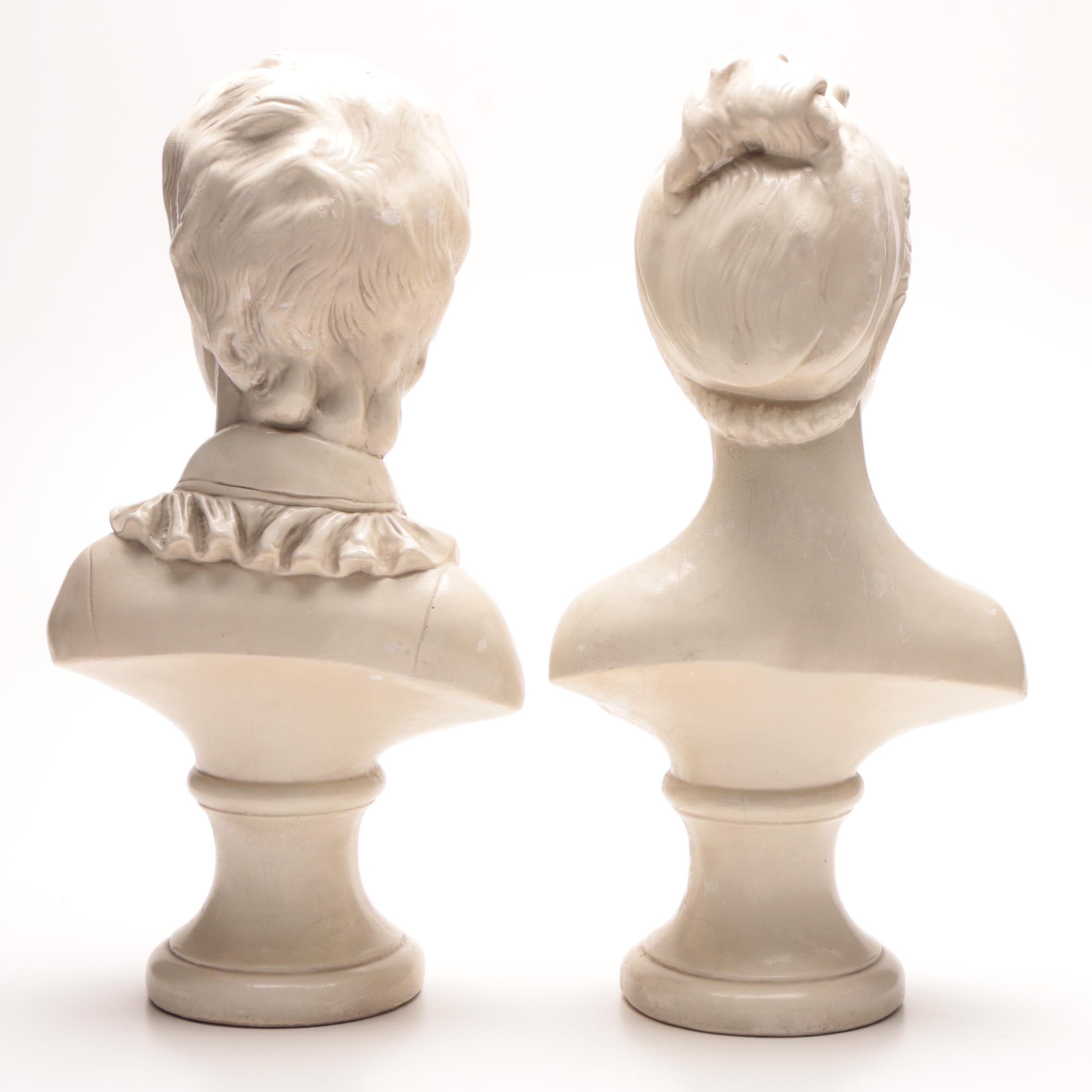 Pair of 18th Century Style Children's Busts