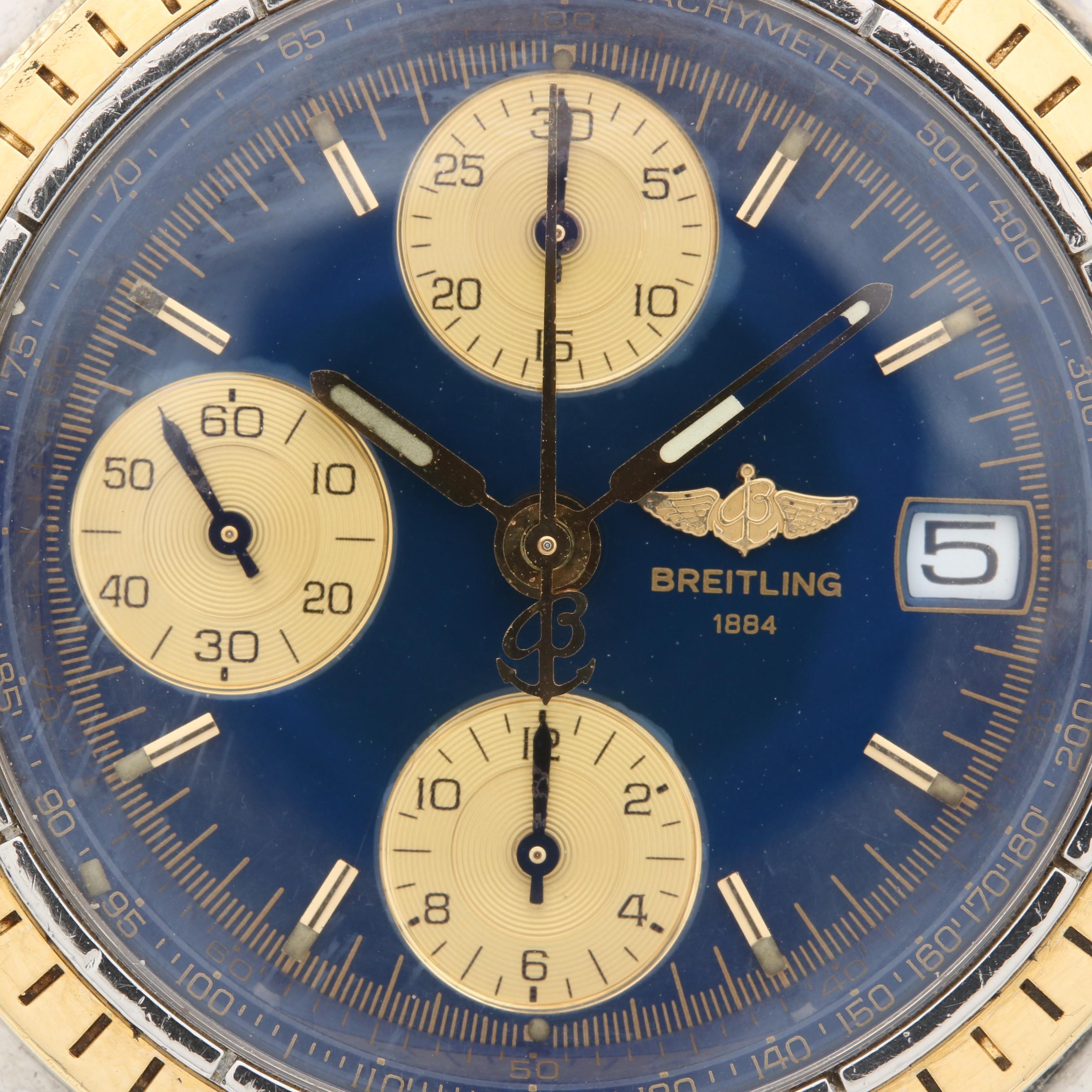 Breitling Chronomat 18K Yellow Gold and Stainless Steel Automatic Watch